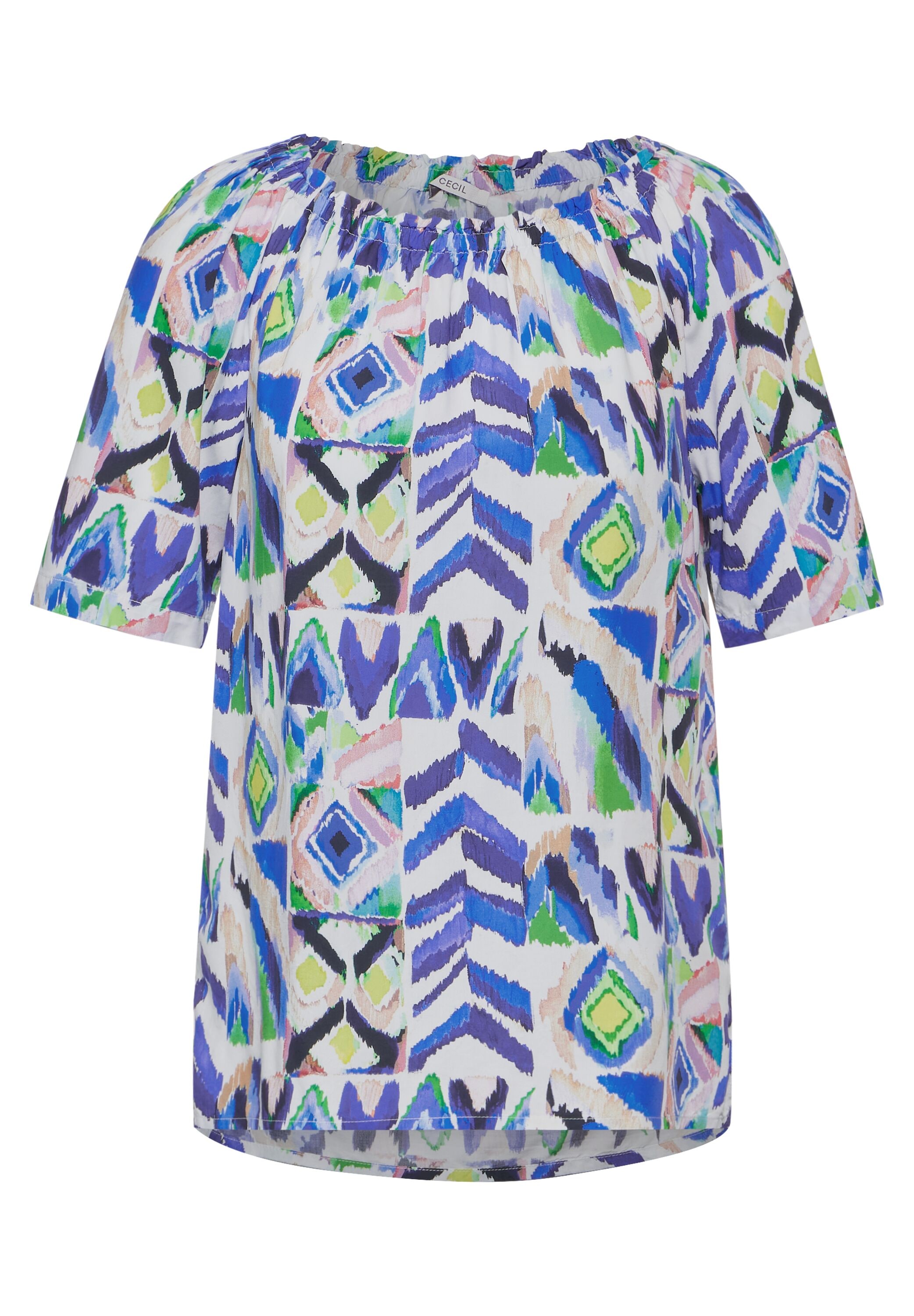 Cecil Kurzarmbluse, mit All-Over Print