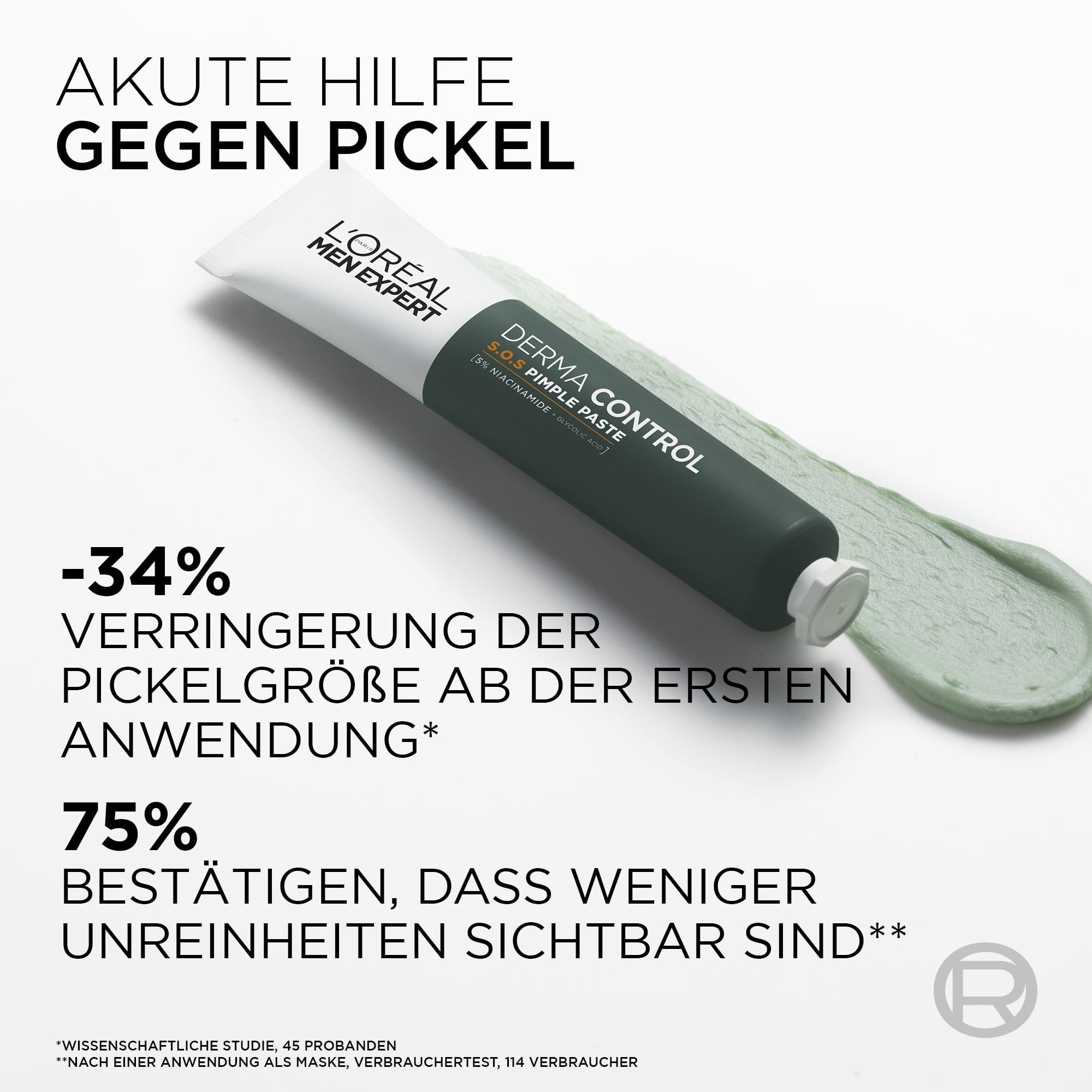 L'ORÉAL PARIS MEN EXPERT Pflegestift »L'Oréal Men Expert Derma Control S.O.S. 2in1 Anti-Pickel Paste«