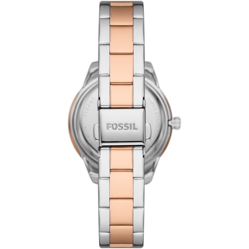 Fossil Automatikuhr »STELLA, ME3214«, Armbanduhr, Damenuhr, mechanische Uhr, mit offener Unruh