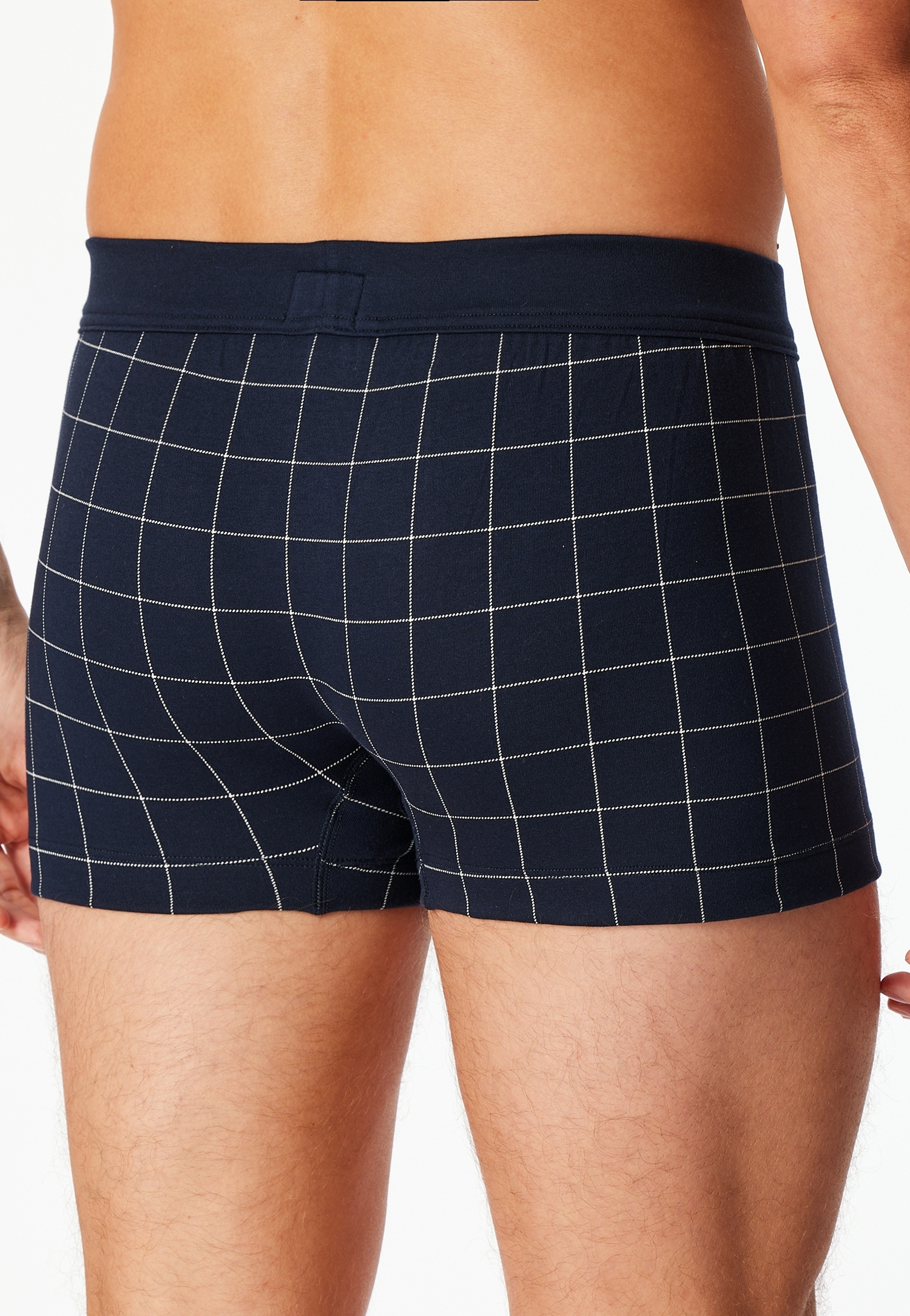 Schiesser Boxershorts »Fine Interlock« ohne Eingriff, Karo-Muster, Interlock-Qualität