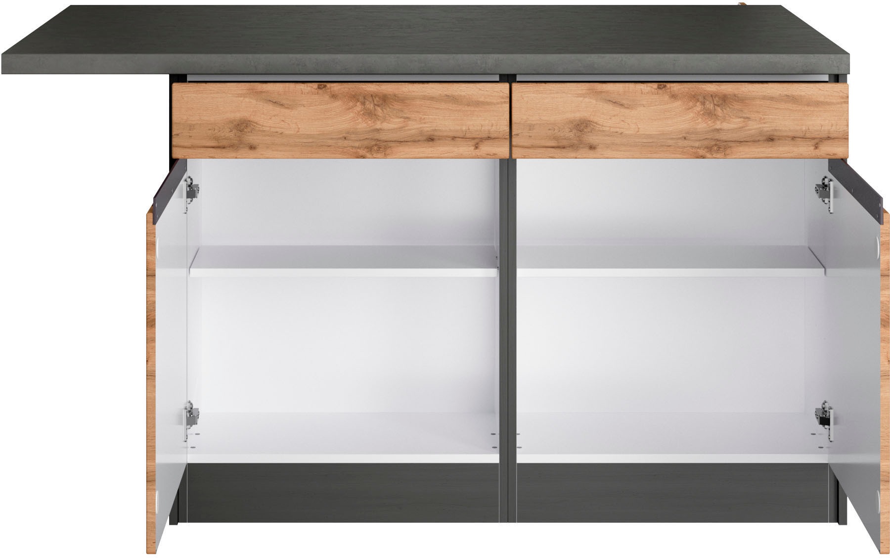 KOCHSTATION Winkelküche »KS-Riesa« Stellbreite 340x150 cm, wahlweise mit oder ohne E-Geräte