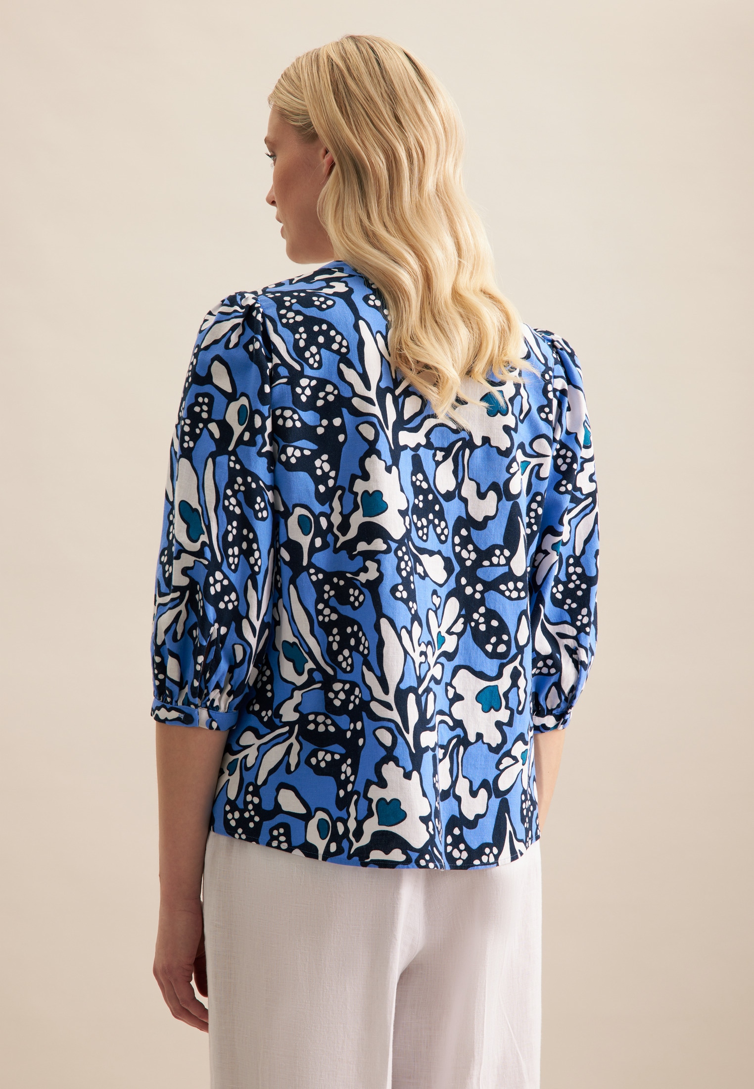 seidensticker Klassische Bluse »Schwarze Rose«, Tunika Druck