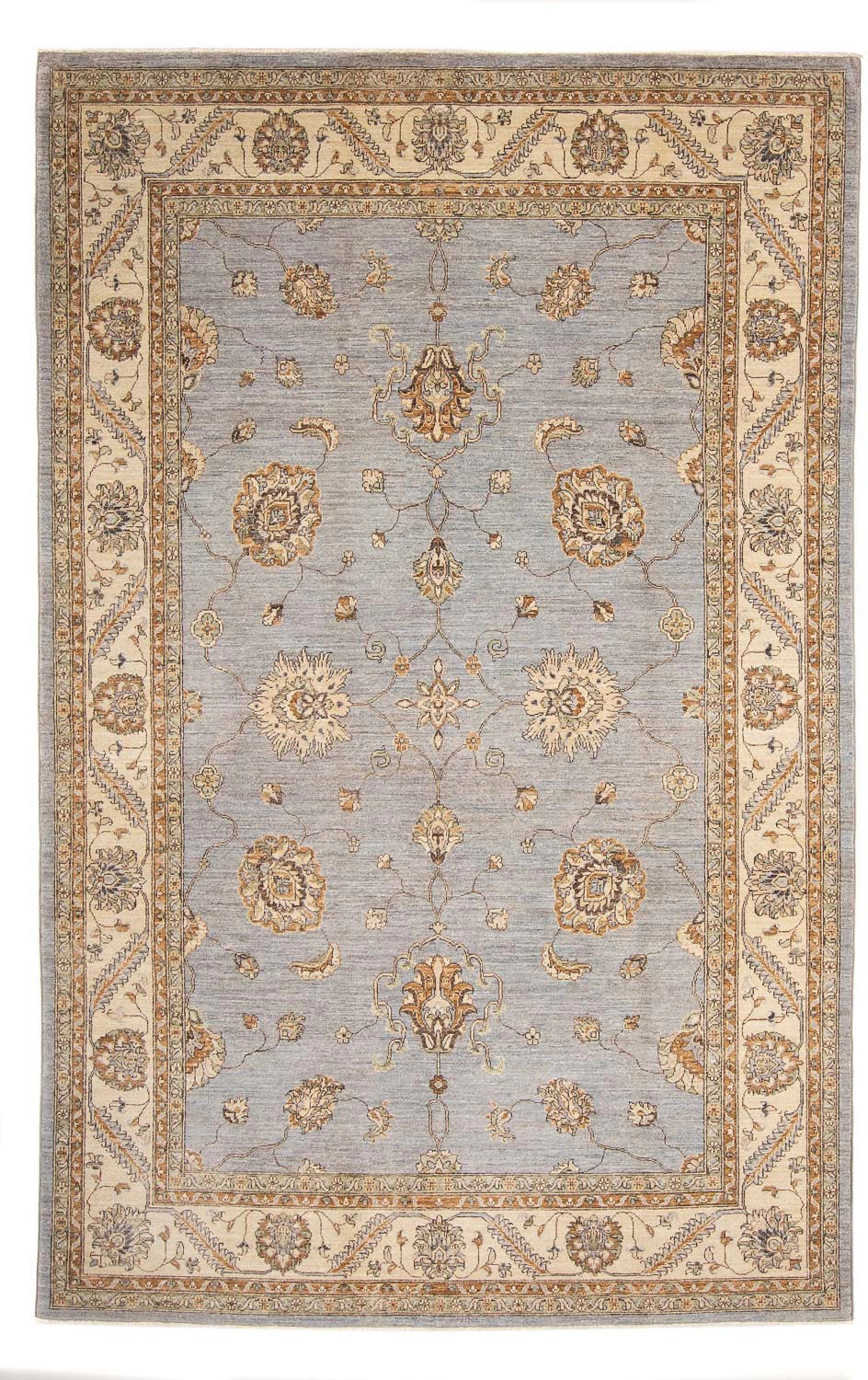 morgenland Orientteppich »Ziegler - 308 x 204 cm - flieder«, rechteckig, Wohnzimmer, Handgeknüpft, Einzelstück mit Zertifikat