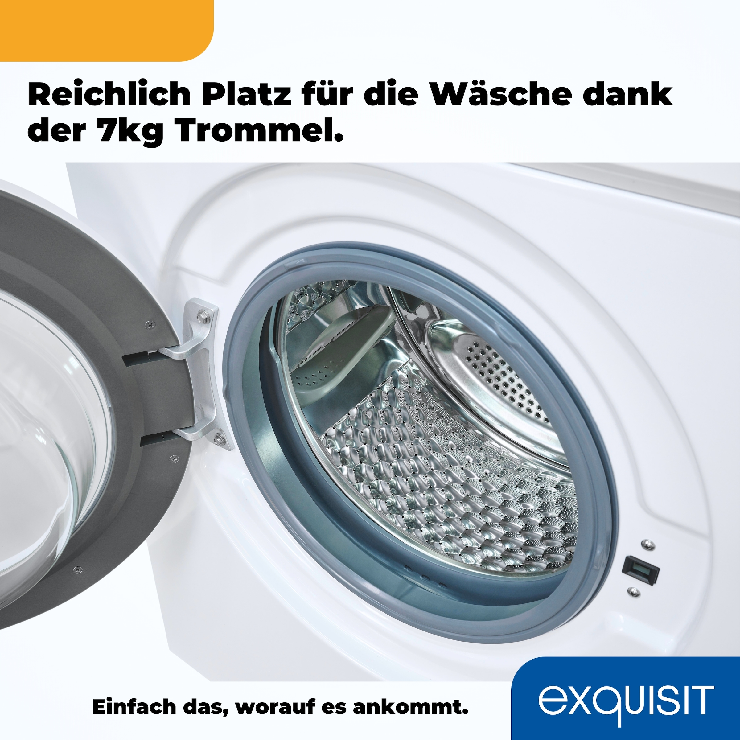 exquisit Waschmaschine »WA7014-020A«, 7 kg, 1400 U/min, Platz für 7,0 kg Wäsche