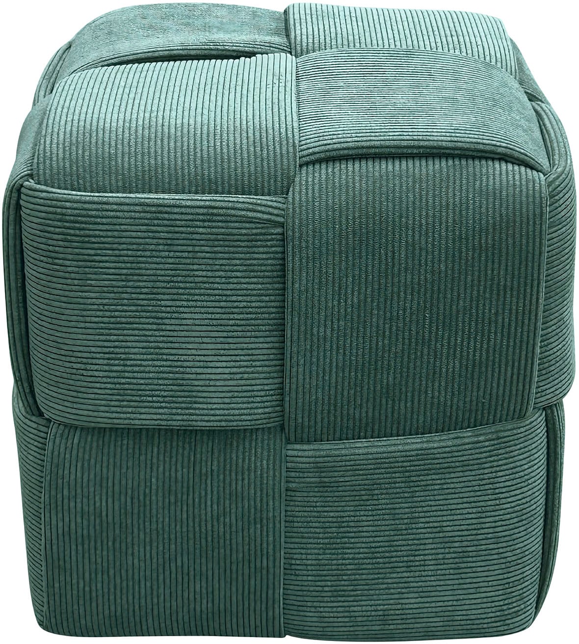 byLIVING Pouf »URBAN« Bezug Cord in verschiedenen Farben, Schaumstoff