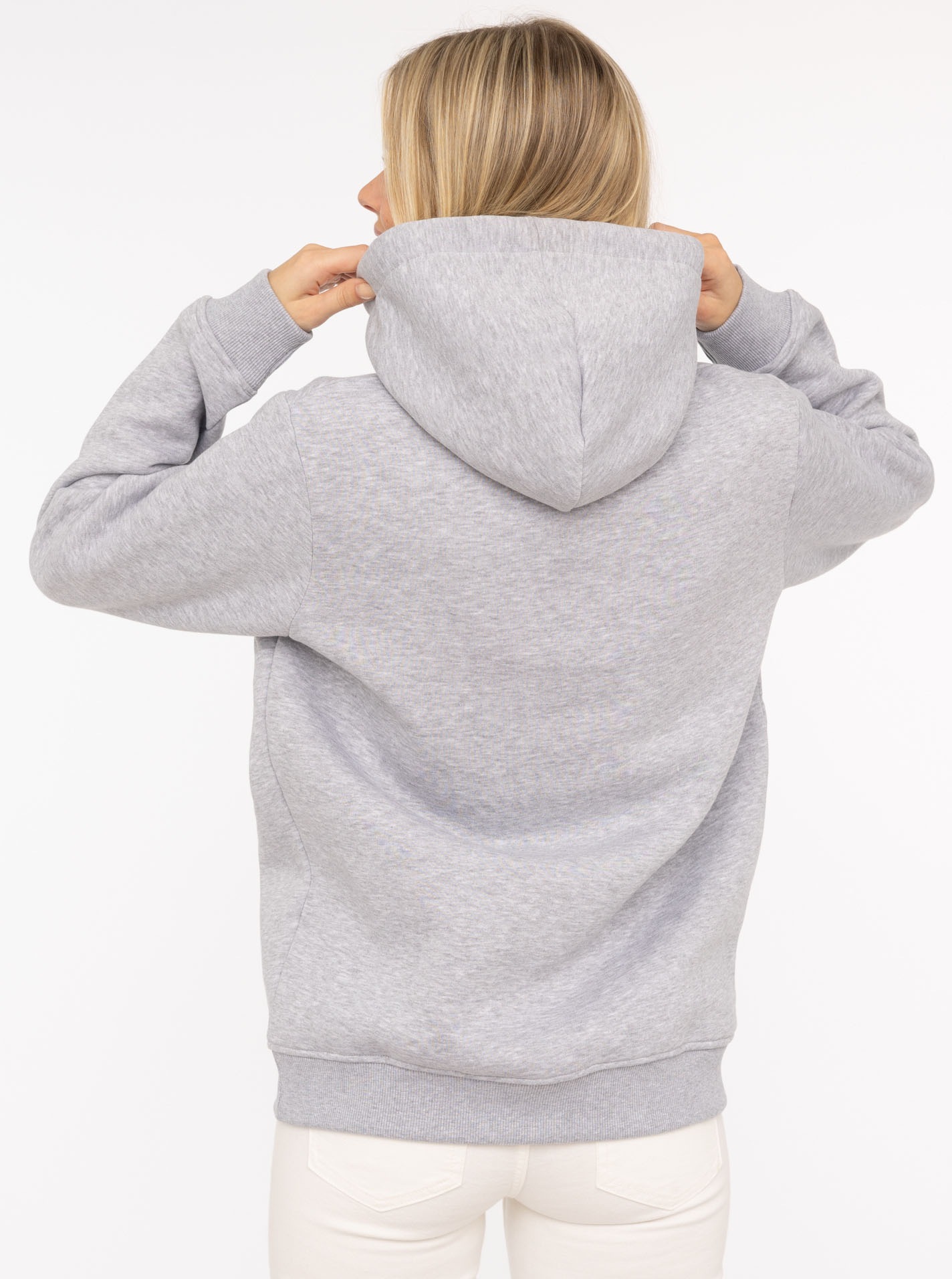Zwillingsherz Hoodie »"Dog Love"«, mit gesticktem Dackel-Motiv, Schriftzug, Kordelzug, Rippenbündchen