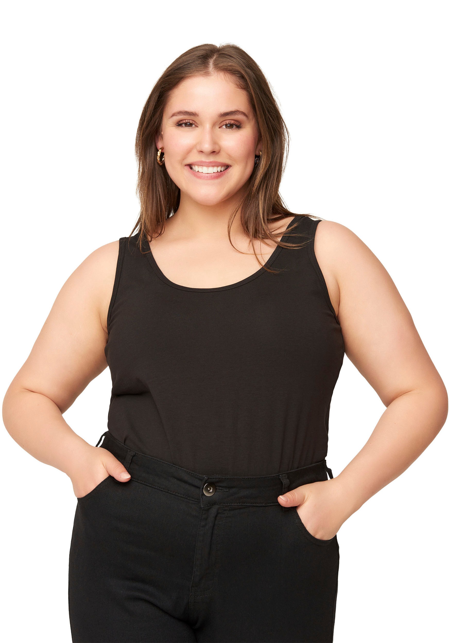 Zizzi Tanktop, aus weicher Baumwollmischung kaufen