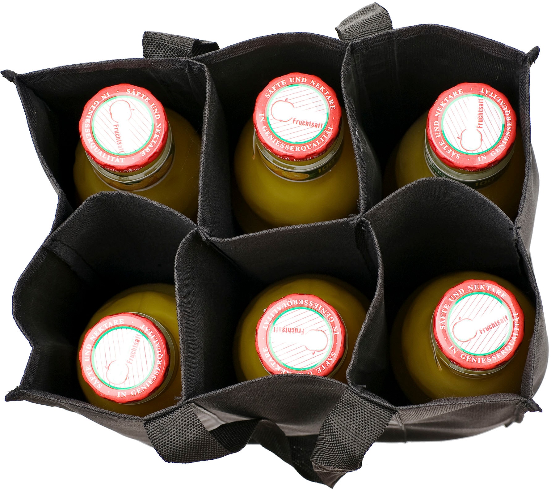 Genius Flaschenkorb »(Flaschentasche)« zum rückenschonenden Transportieren von bis zu 6 Flaschen, weiße Anker