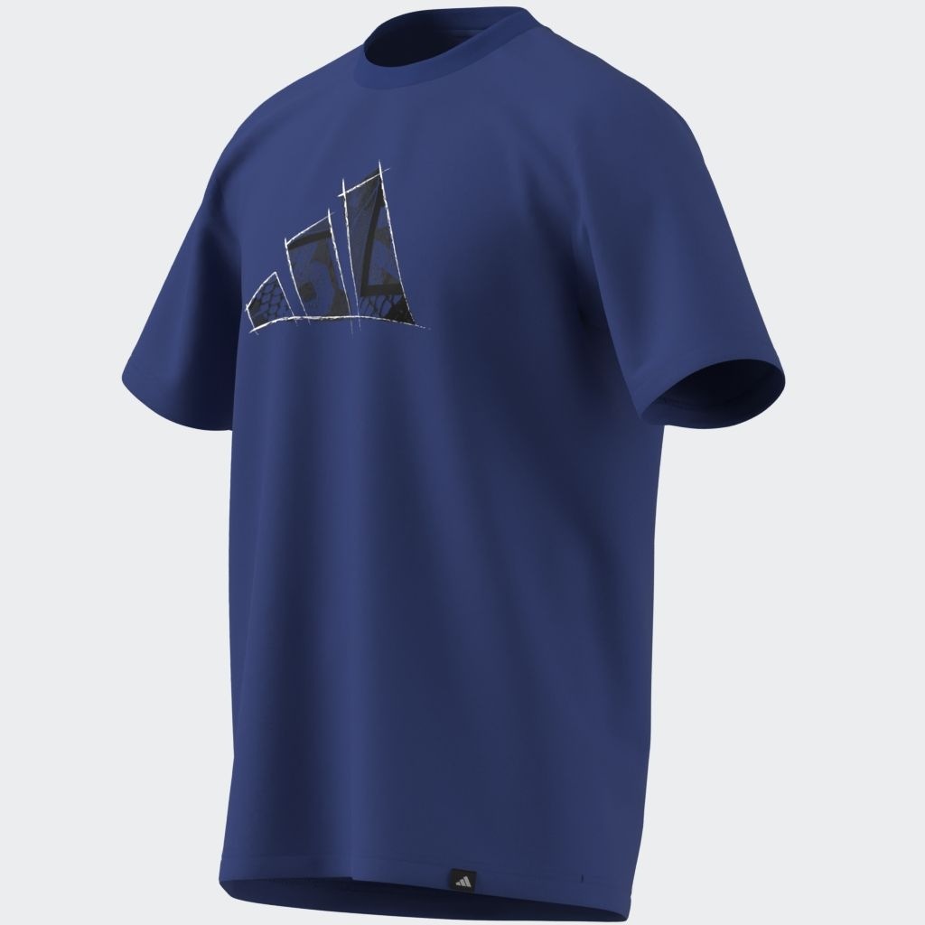 adidas Sportswear T-Shirt »LOGO GRAPHIC« sportlicher Stil, aus Baumwolle, pflegeleicht
