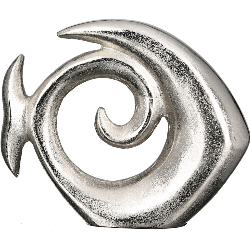 GILDE Dekofigur »Skulptur Fisch Pesca, silber«