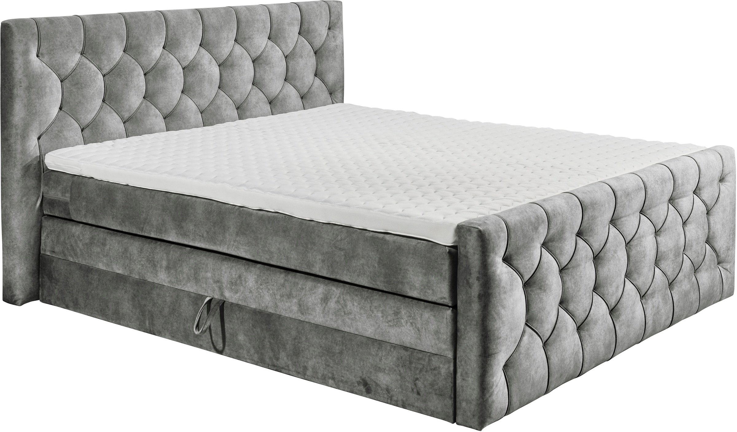 ED EXCITING DESIGN Boxspringbett »"Cashfield", OTTOs Choice! Topseller inkl. zwei Bettkästen & Topper«, erhältlich in den Größen 160x200cm und 180x200cm