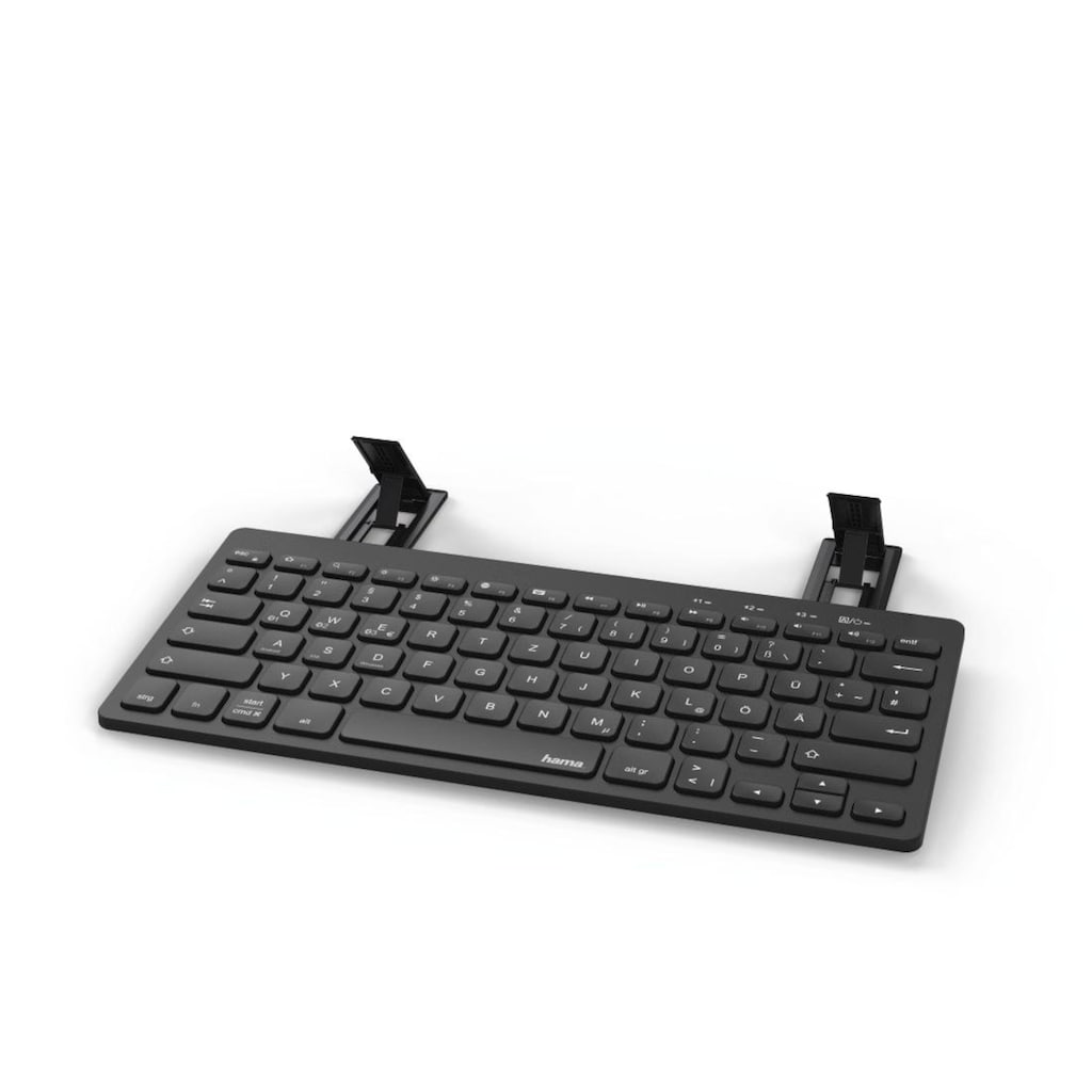 Hama Tastatur »Bluetooth Tastatur Tablet Smartphones mit Standfunktion«