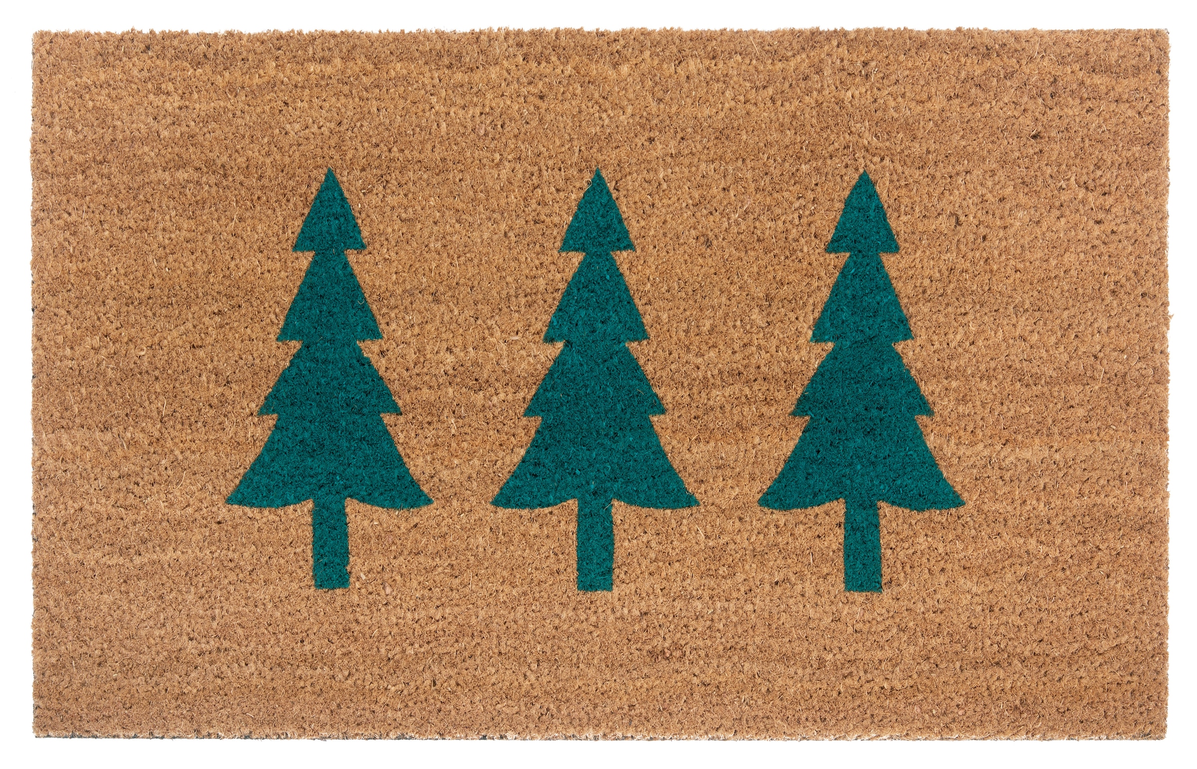 HANSE Home Fußmatte »Mix Mats Kokos Pine Trees«, rechteckig, 15 mm Höhe, Weihnachten, Schmutzfangmatte, Outdoor, Rutschfest, Innen, Kokosmatte