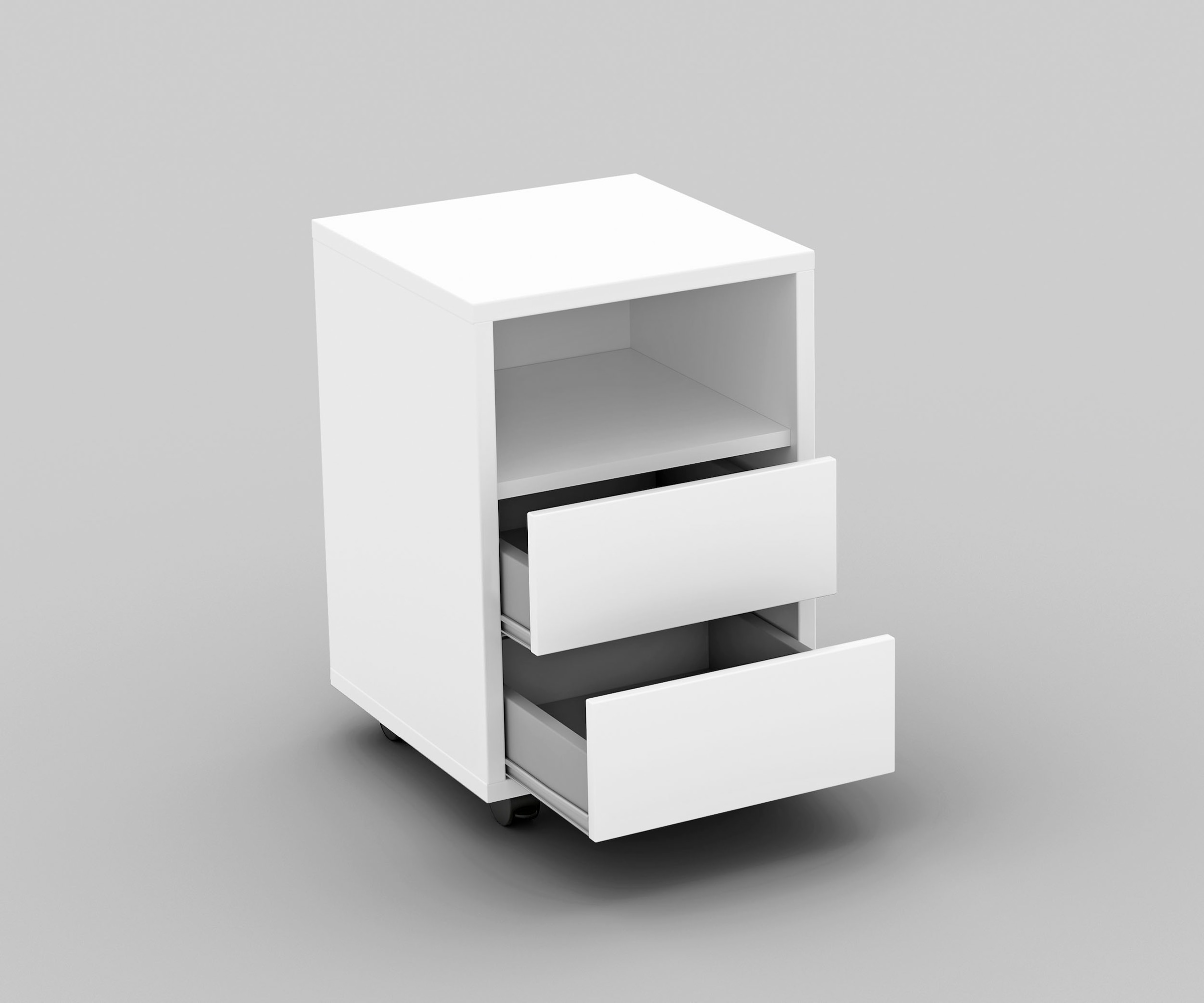 Helvetia Rollcontainer »Agapi«, Bürocontainer im modernen Design, 40x40x62 cm, 2 Schubkästen