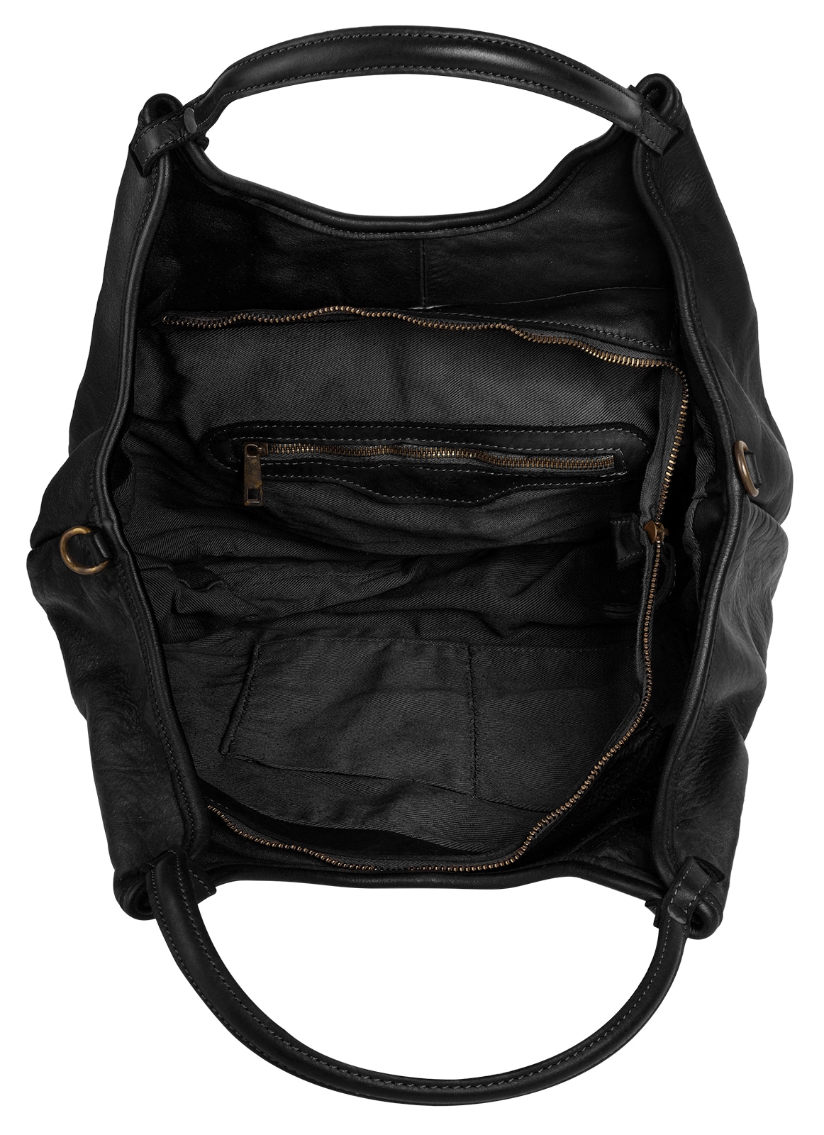 Samantha Look Henkeltasche, echt Leder, Made in Italy