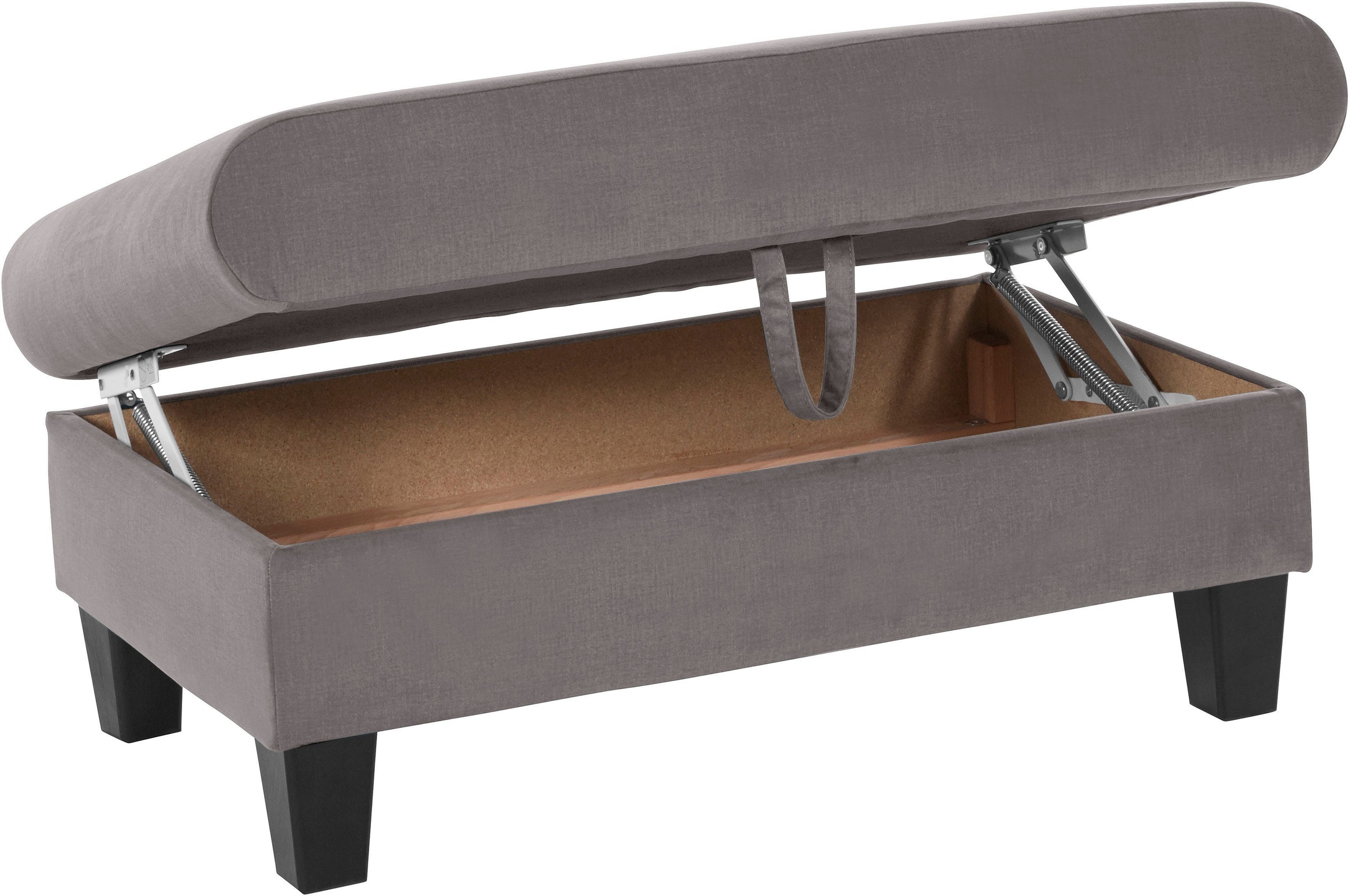 COTTA Polstergarnitur »Morven L-Form«, (Set), Set bestehend aus: Ecksofa mit Kopfteilverstellung & Hocker