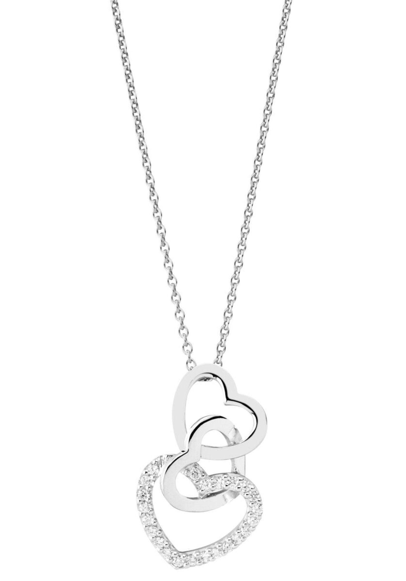 NANA KAY Kette mit Anhänger »Herzen Pure Love ST1019« mit Zirkonia