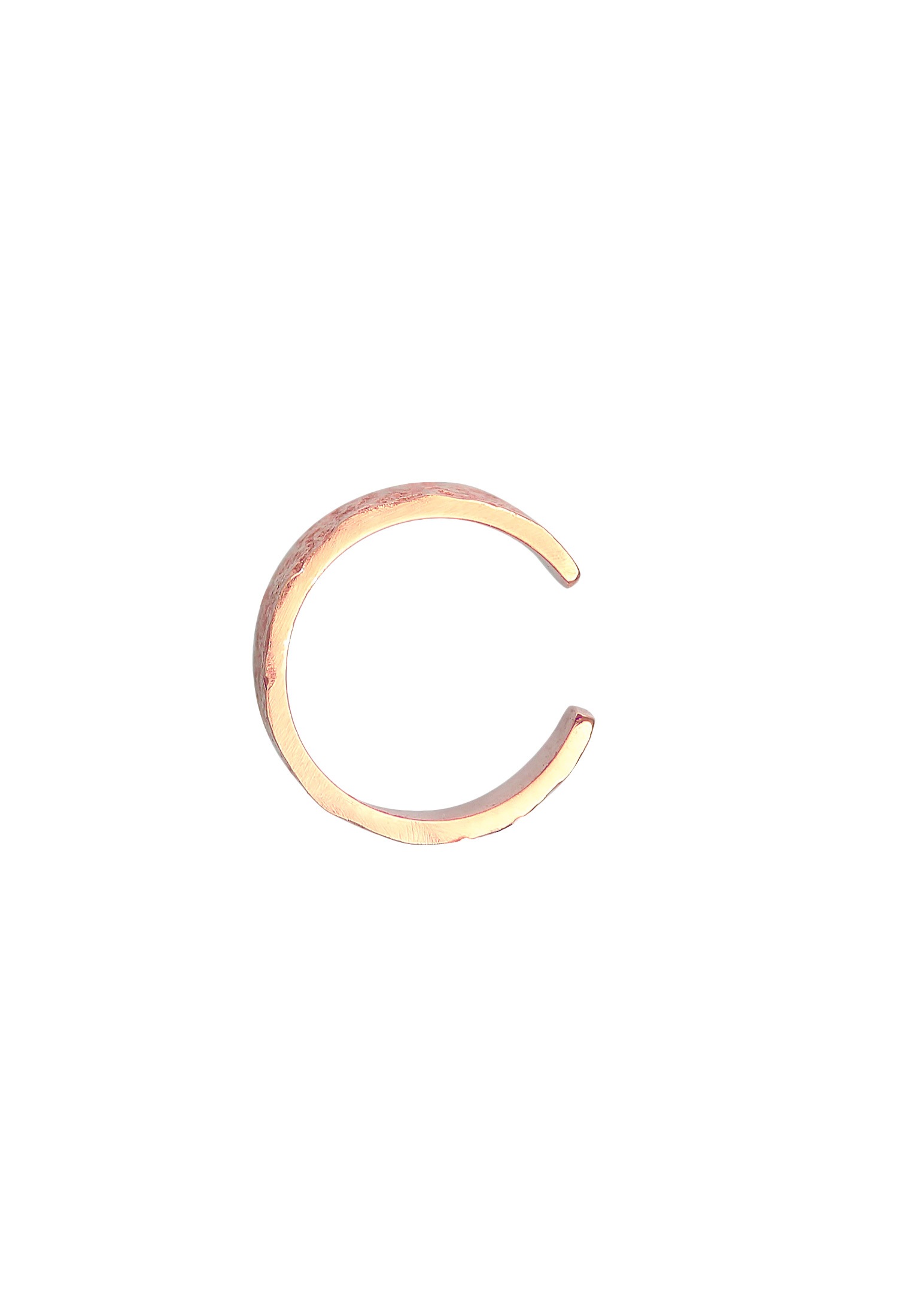 Elli Ohrklemme »Ohrringe Earcuff Breit Basic Gehämmert 925 Silber«