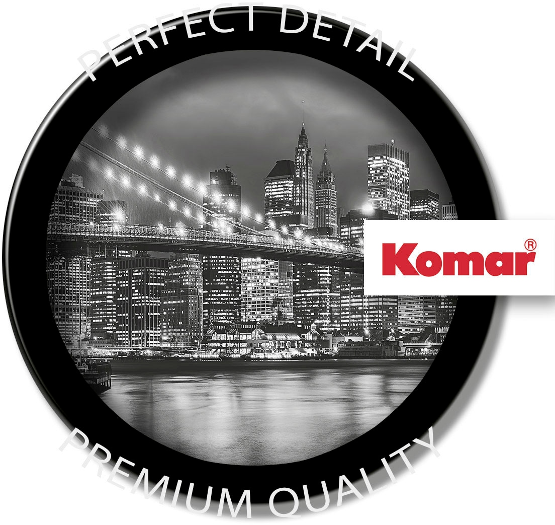 Komar Fototapete »Brooklyn B/W - Größe 368 x 254 cm«, bedruckt, Wohnzimmer, Schlafzimmer