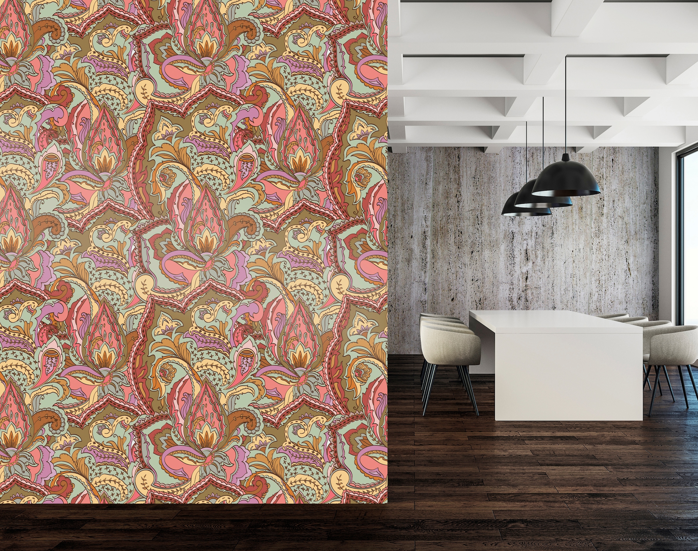 queence Vinyltapete »Ariana« glatt 90x250cm, selbstklebend, kinderleichte Anbringung, , Sticker