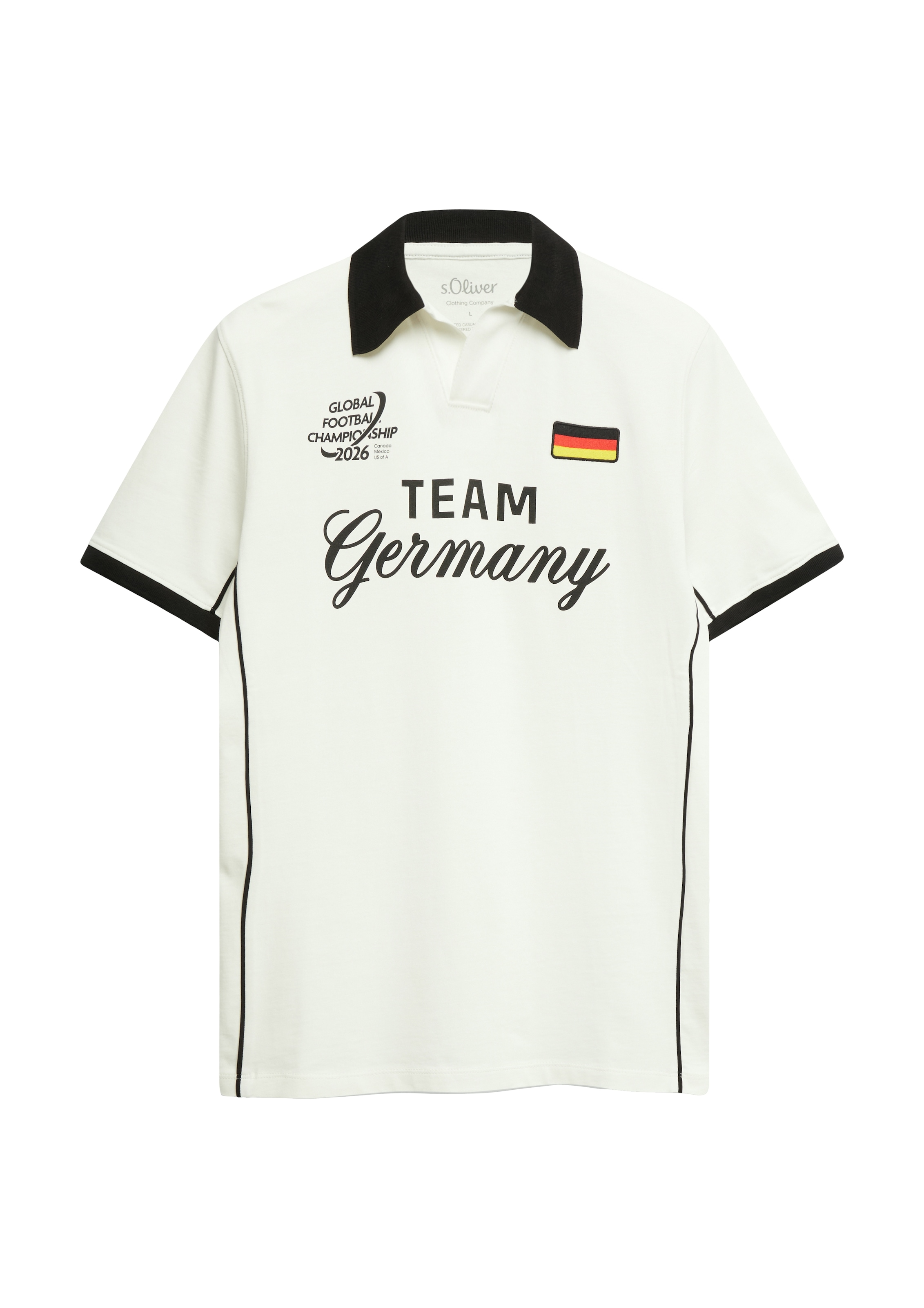 s.Oliver Poloshirt Sommershirt - WM 2026 - mit GERMANY-Print