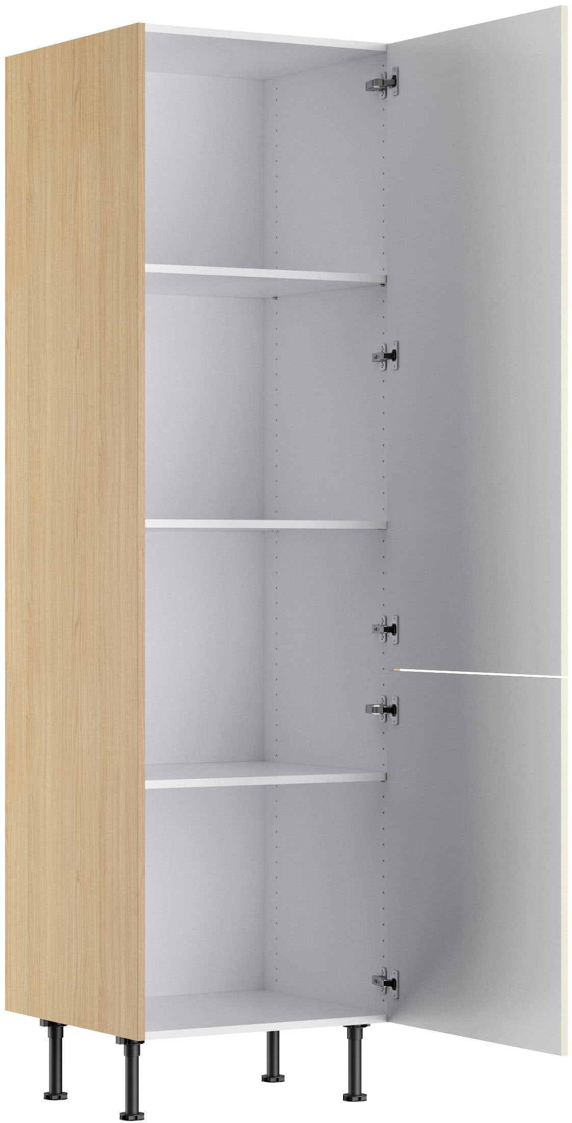 KOCHSTATION Vorratsschrank »KS-Lucy« Breite 60 cm, mit 2 Türen, Soft-Close, höhenverstellbare Füße