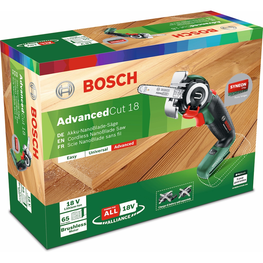 Bosch Home & Garden Akku-Säge »NanoBlade-Säge AdvancedCut 18«