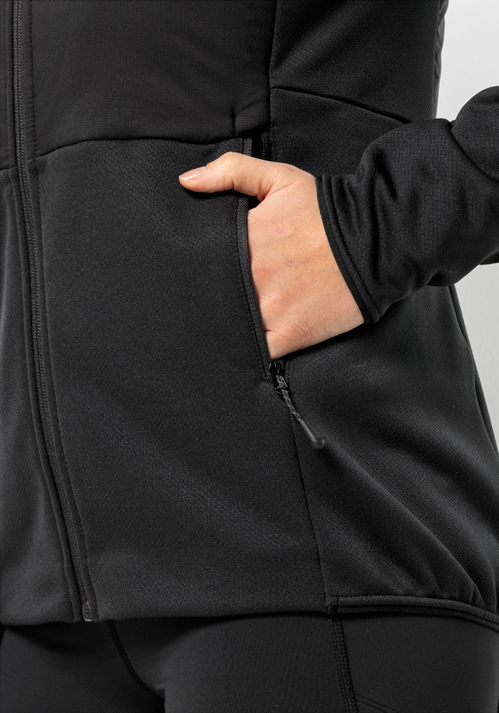 Jack Wolfskin Kapuzenfleecejacke »ALPGRAT PRO INS FZ W« mit Kapuze