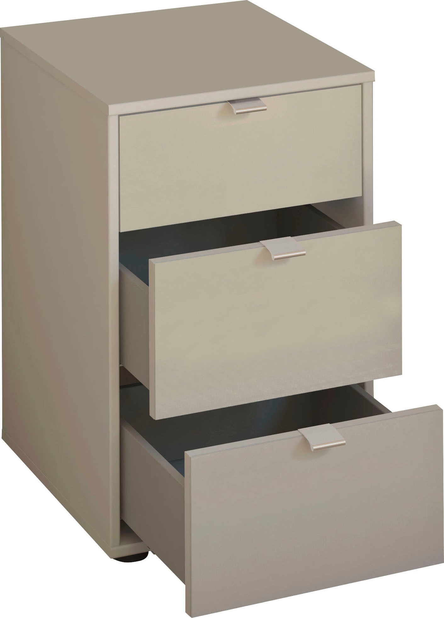 WIEMANN Nachtkonsole »Nizza«, (Set, 2 St.), vormontiert, mit Soft-Close und Glasfront