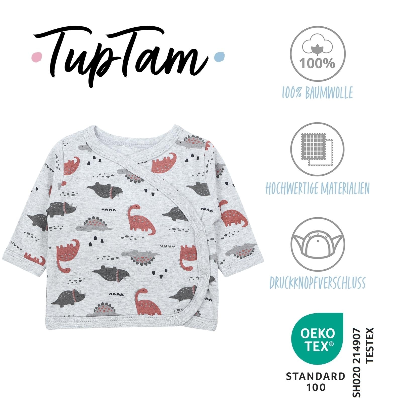 TupTam Wickelshirt »Wickelshirt Baby Jungen Langarm Wickelshirt 5er Set«