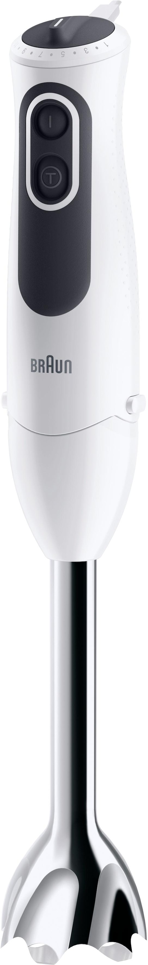 Braun Stabmixer »MQ 3135 WH Sauce MultiQuick 3«, 750 W, mit Schneebesen, 500 ml Zerkleinerer und 600 ml Mixbecher