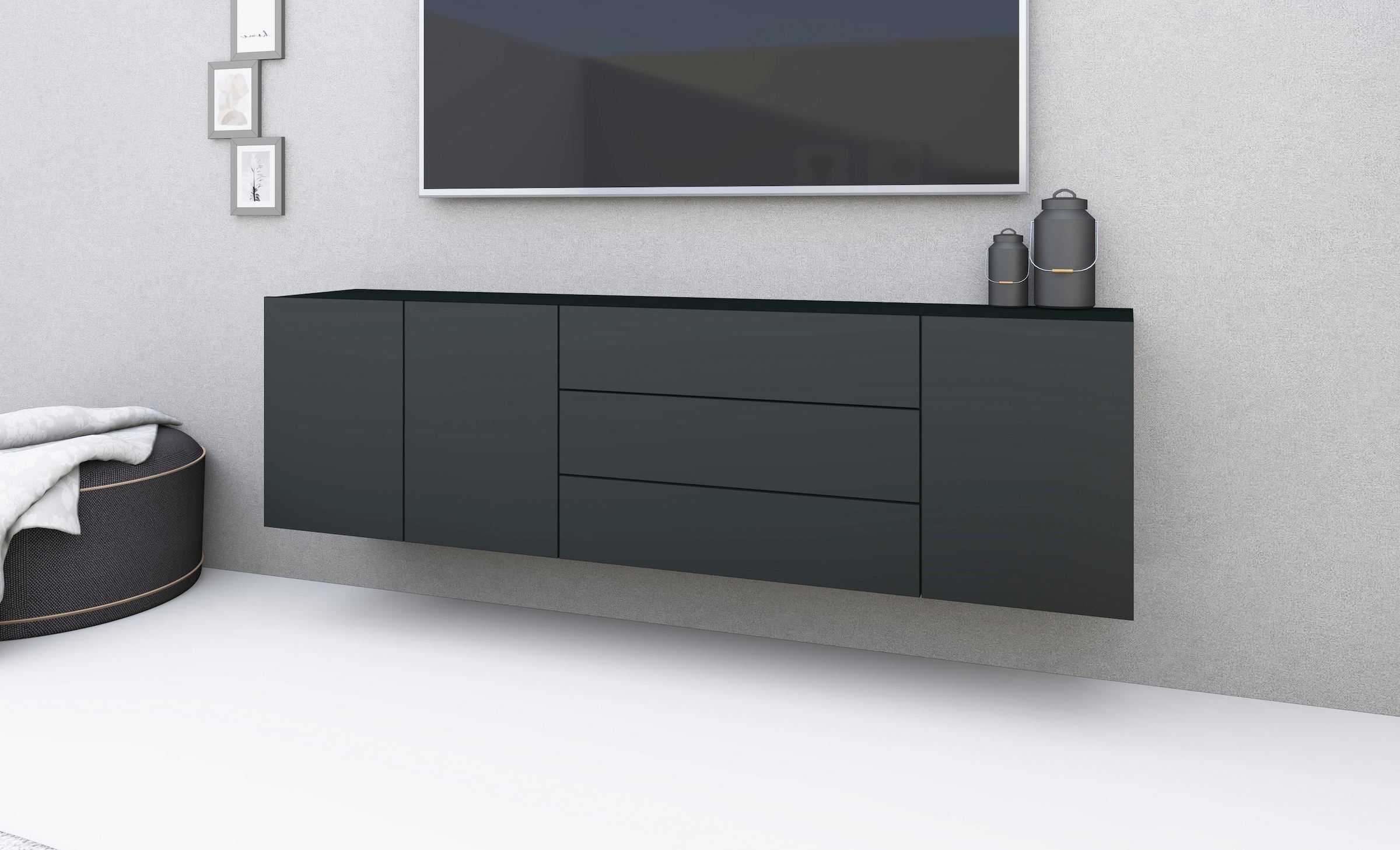borchardt Möbel Sideboard »Sophia«, Breite 190 cm, hängend und stehend montierbar