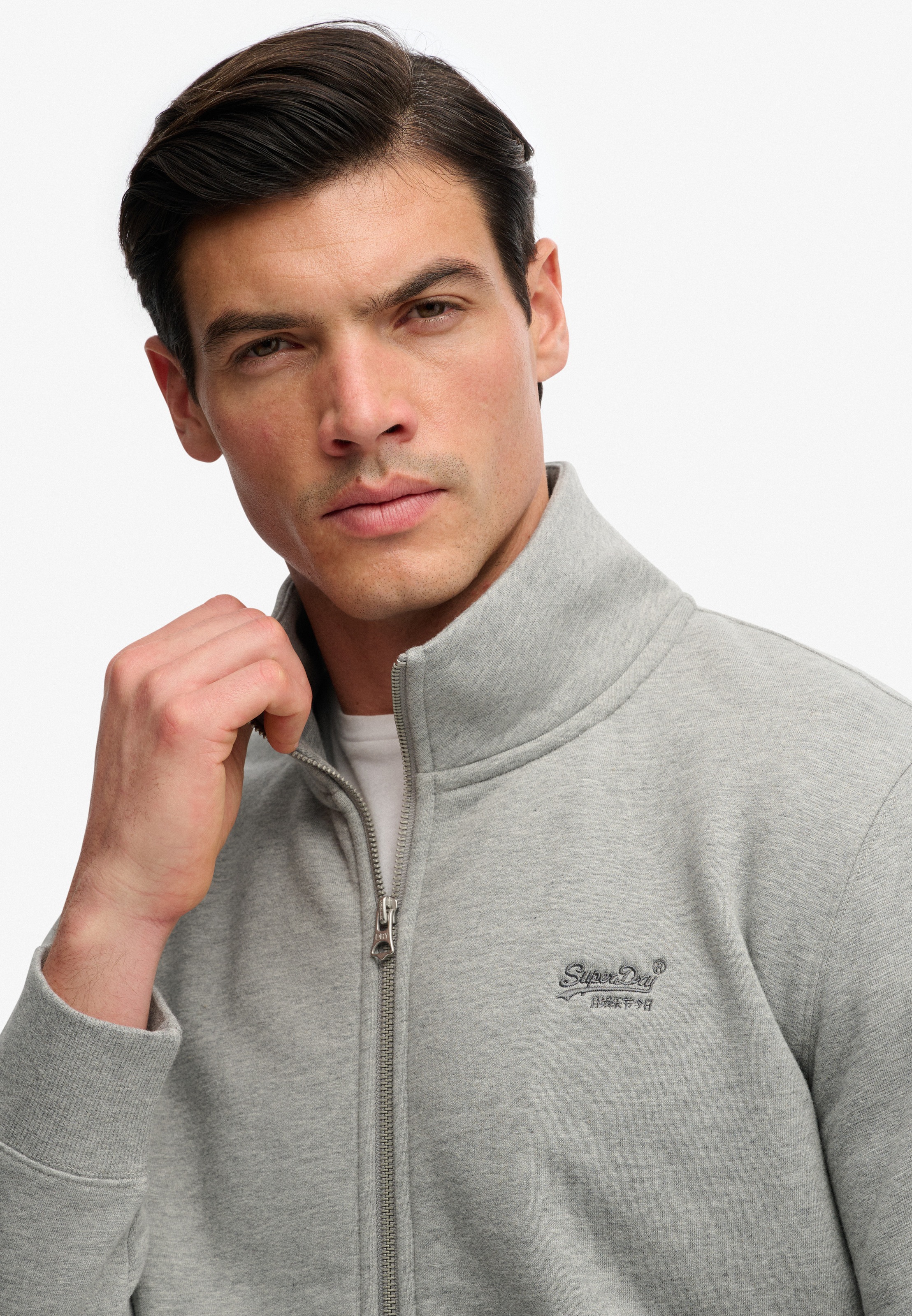 Superdry Sweatshirt »ESSENTIAL LOGO TRACK TOP«, mit Reißverschluss, aus Baumwolle und Polyester, Loose Fit
