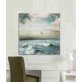 queence Holzbild »Unwetter auf dem Meer«, 40x40 cm