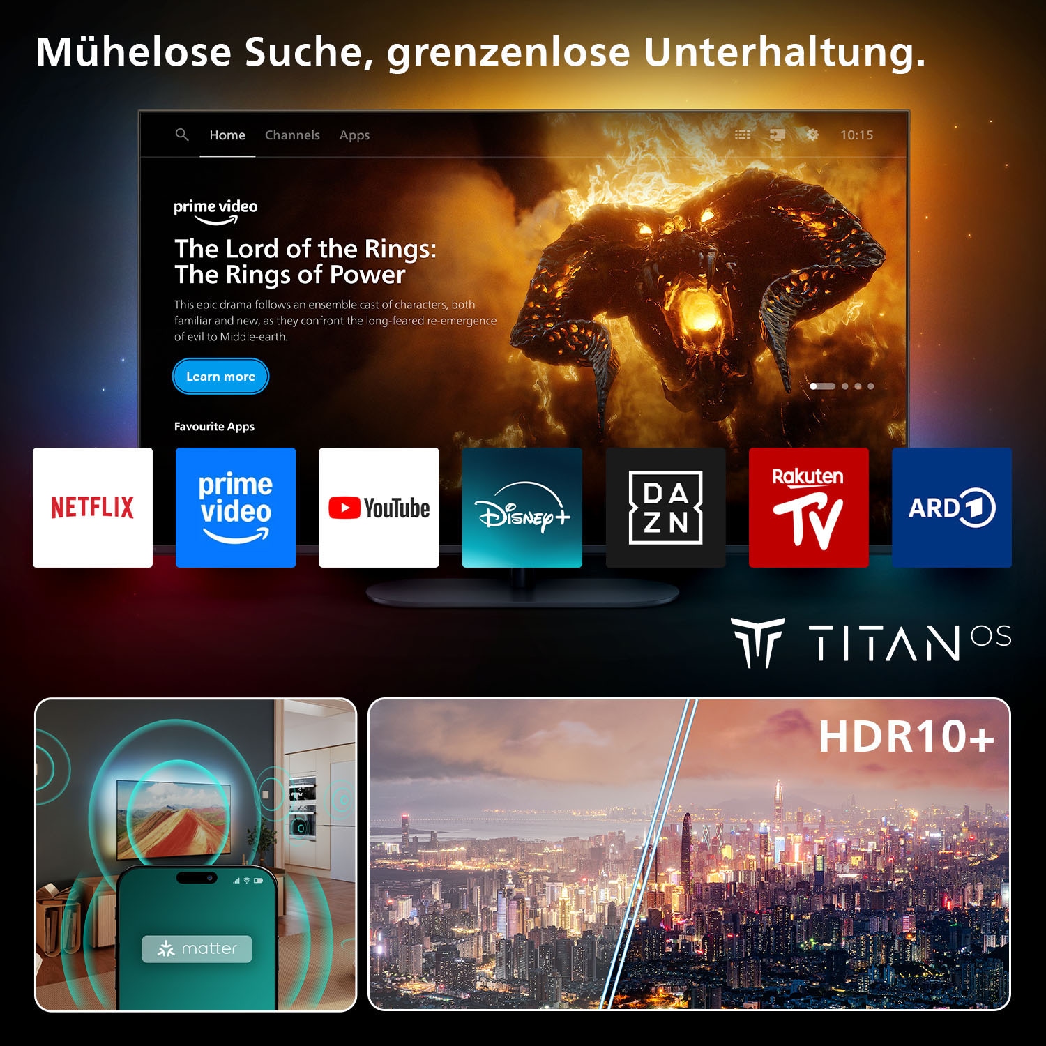 Philips QLED-Fernseher »55PUS8400/12« 139 cm/55 ″ Smart-TV