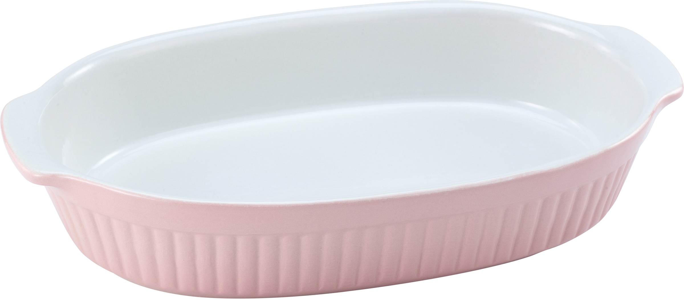 CreaTable Auflaufform »Pastell Kitchen« Steinzeug 1 Stk. tlg. klassisches Streifenrelief, umlaufender Kantenschutz, Pastellfarben,