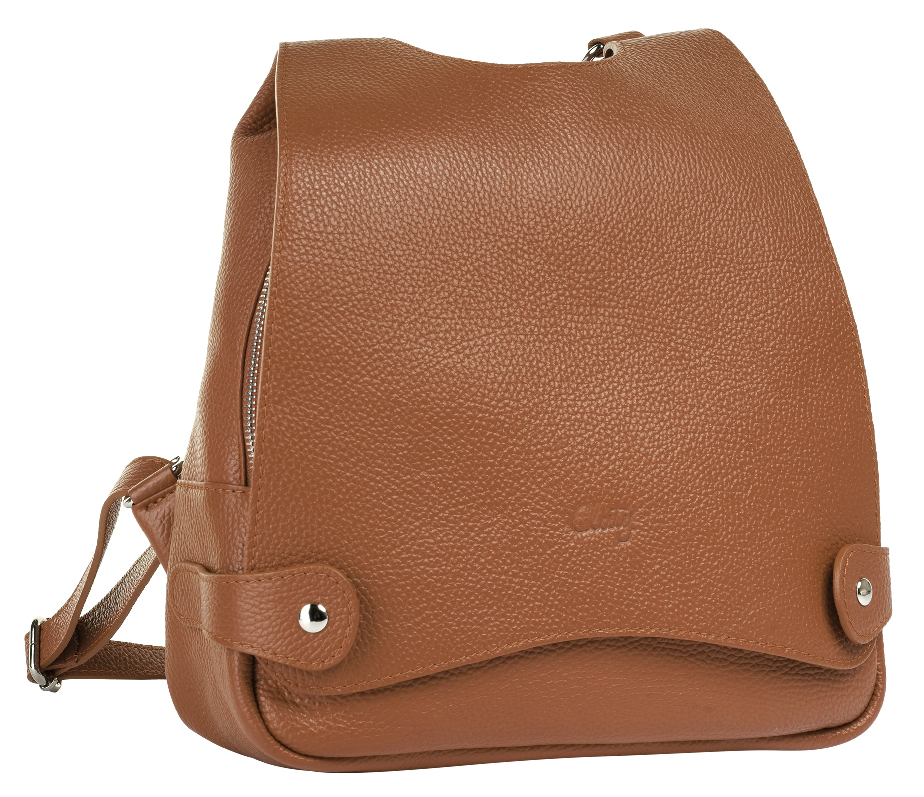 Cluty Cityrucksack, echt Leder, Made in Italy