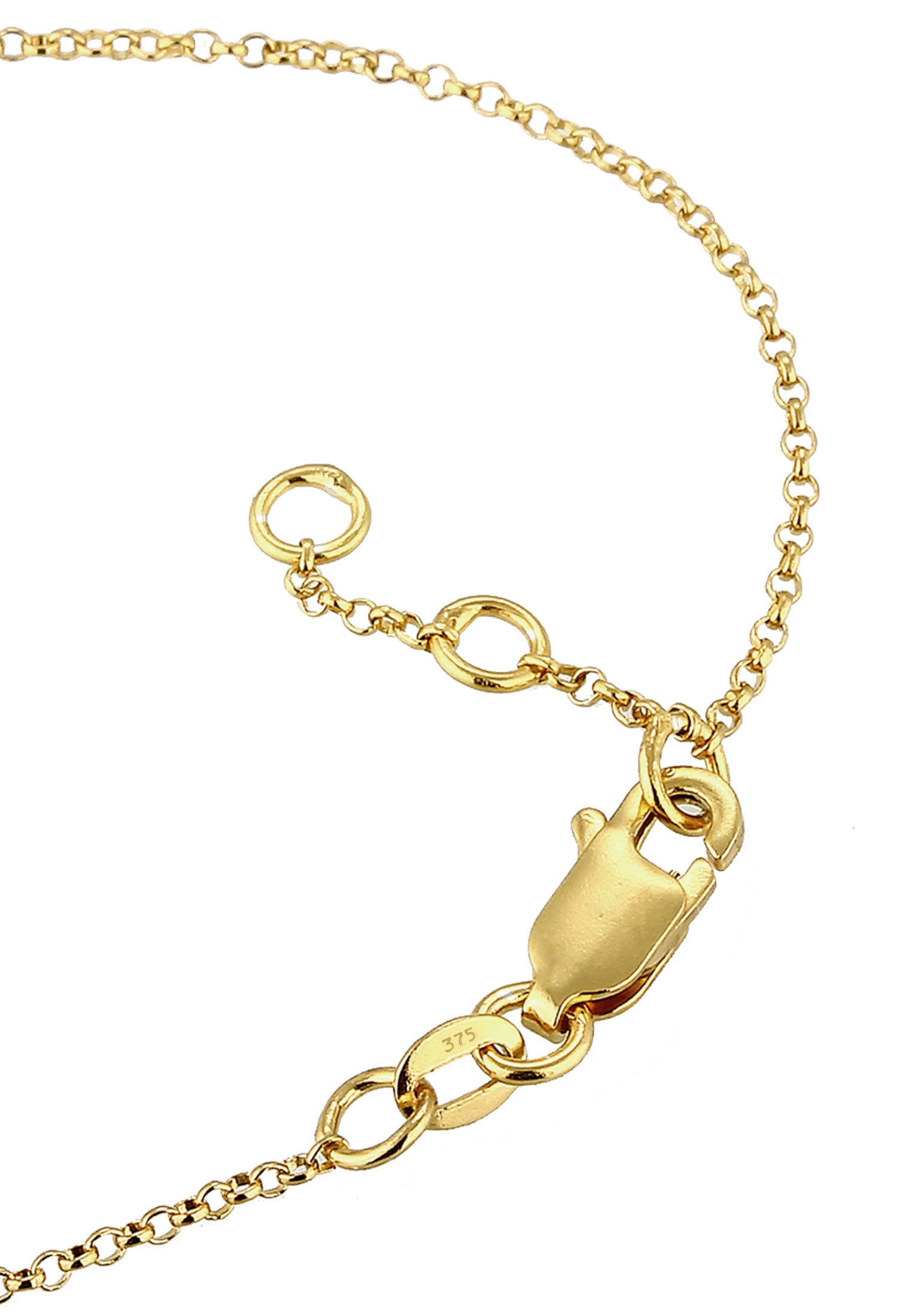 Elli DIAMONDS Armkette »Armband Diamanten Weiß Brillantschliff (0.015 ct) 375 Gelbgold«