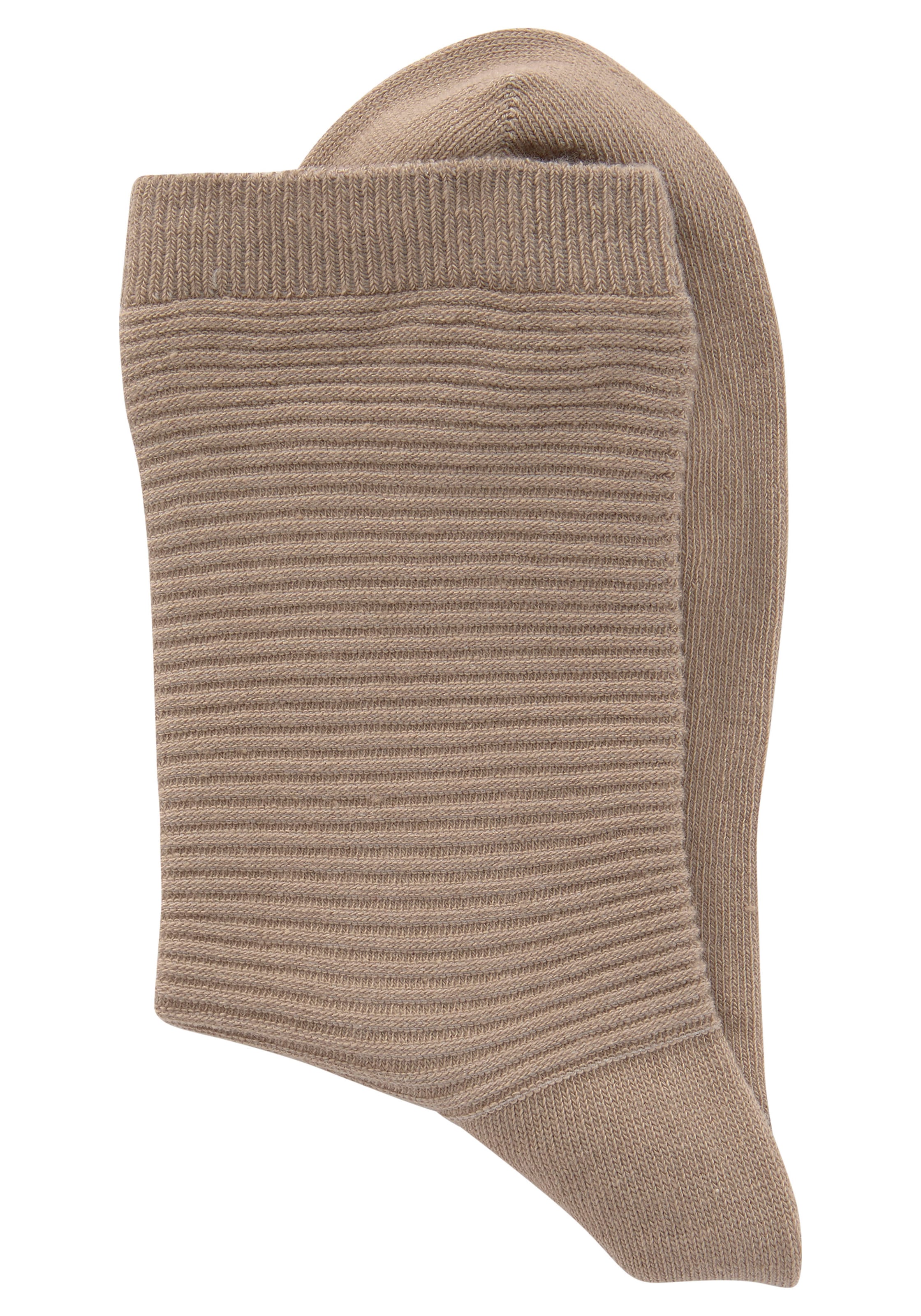 Bench. Basicsocken, (Packung, 6 Paar), in Rippstruktur