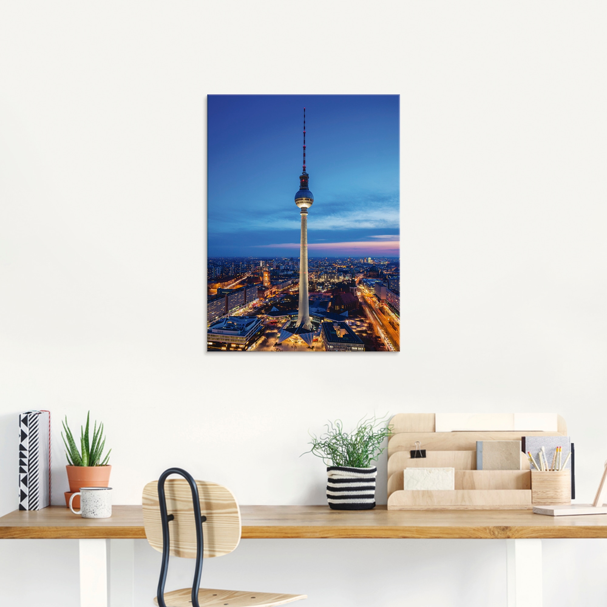 Artland Glasbild »Berlin Fernsehturm« Deutschland 1 Stk. tlg. in verschiedenen Größen