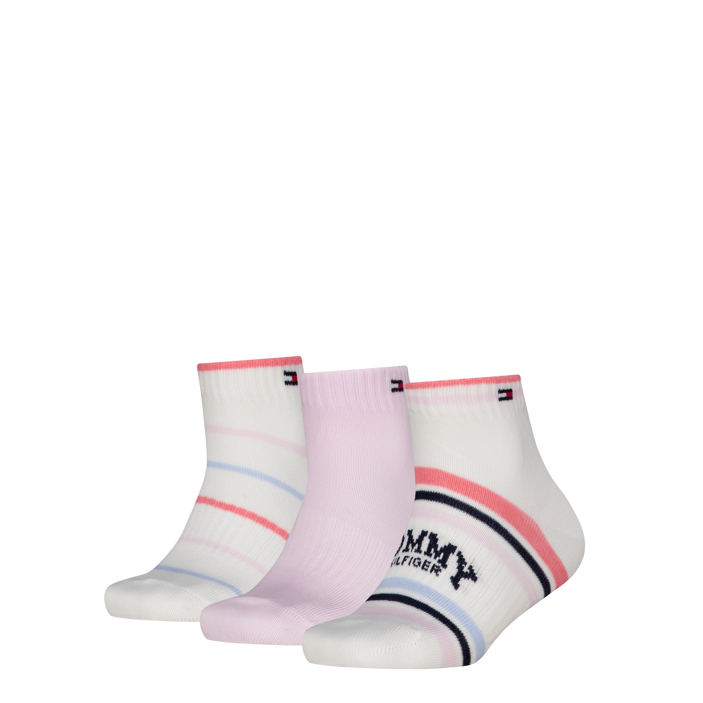Tommy Hilfiger Kurzsocken »TH KIDS QUARTER 3P SPORT STRIPE« 3 Paar, 