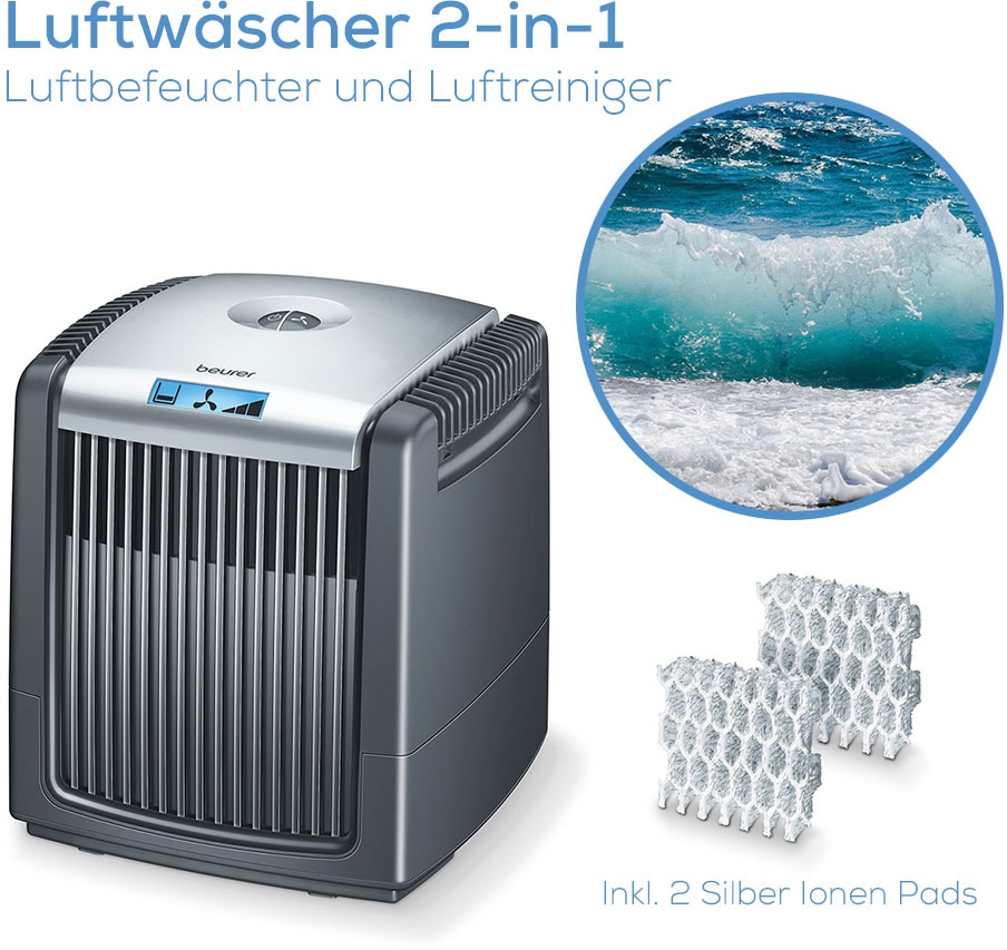 BEURER Kombigerät Luftbefeuchter und -reiniger »LW 230«, für 40 m² Räume, Inkl. Silber Ionen Pad