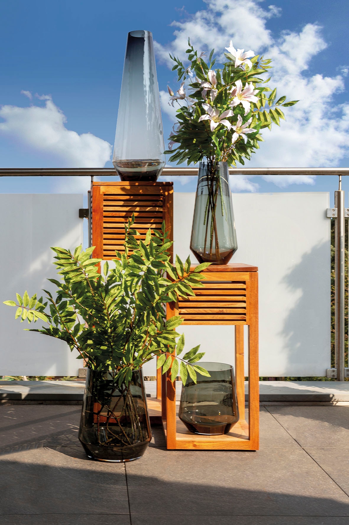 Fink Dekovase »LINEA« aus durchgefärbtem Opalglas