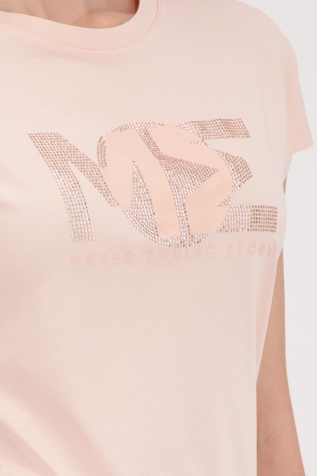 Monari T-Shirt »Shirt Basic Schmuck« Regular fit mit Strasssteinen