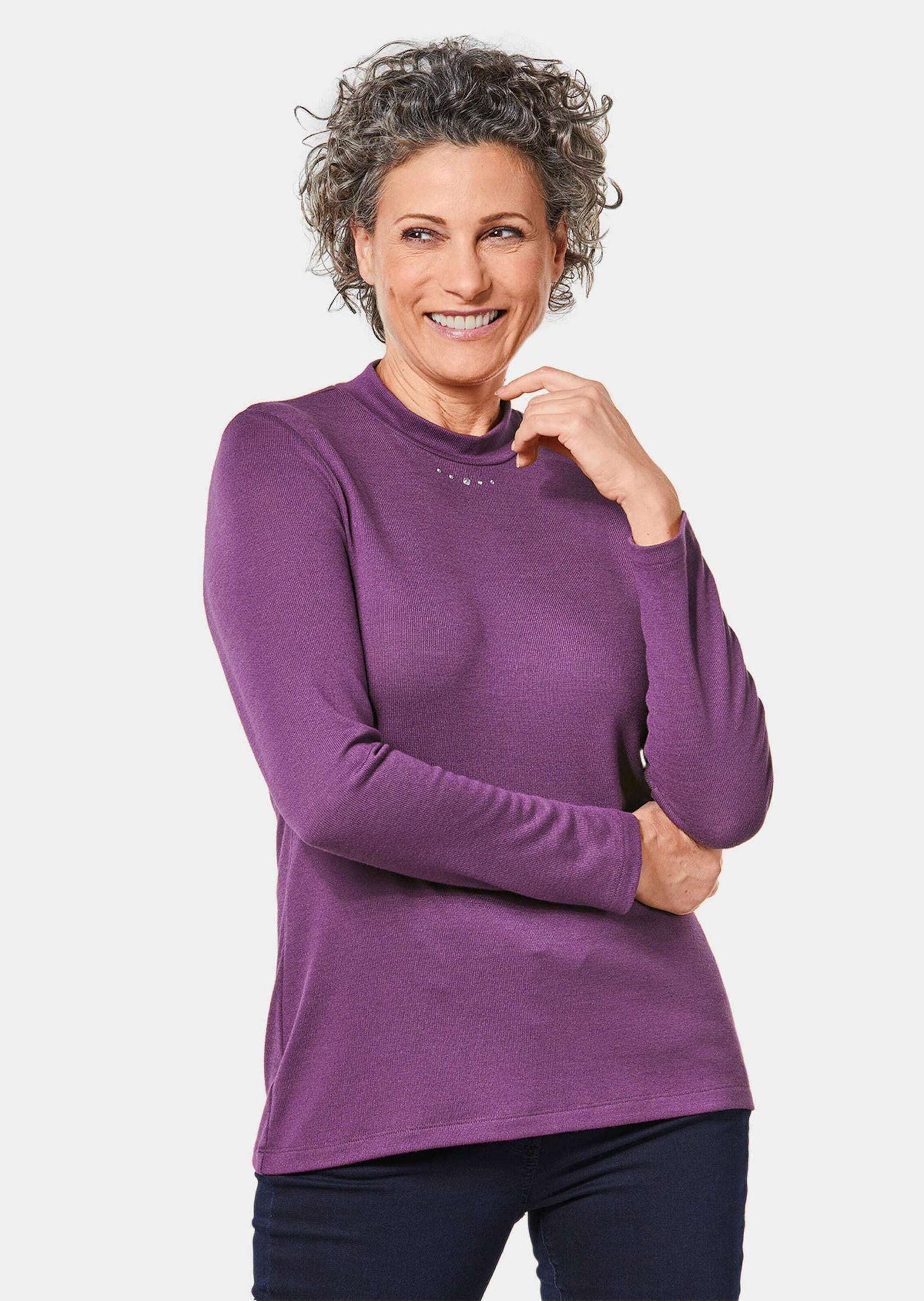 GOLDNER Longpullover »Strickshirt Strickshirt«