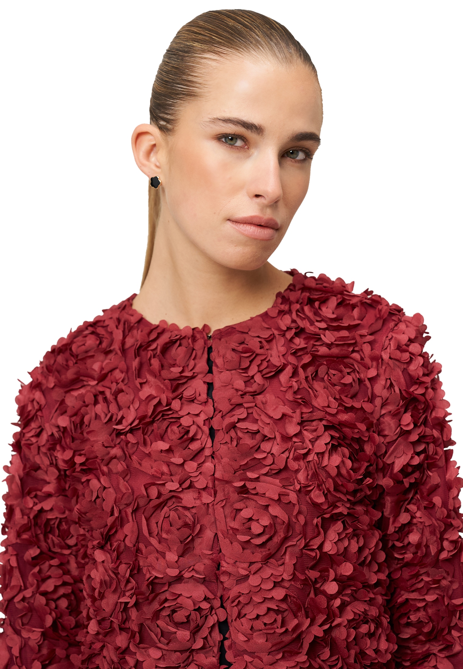 Zero Boleroblazer »Bolerojacke mit 3D Blumen«