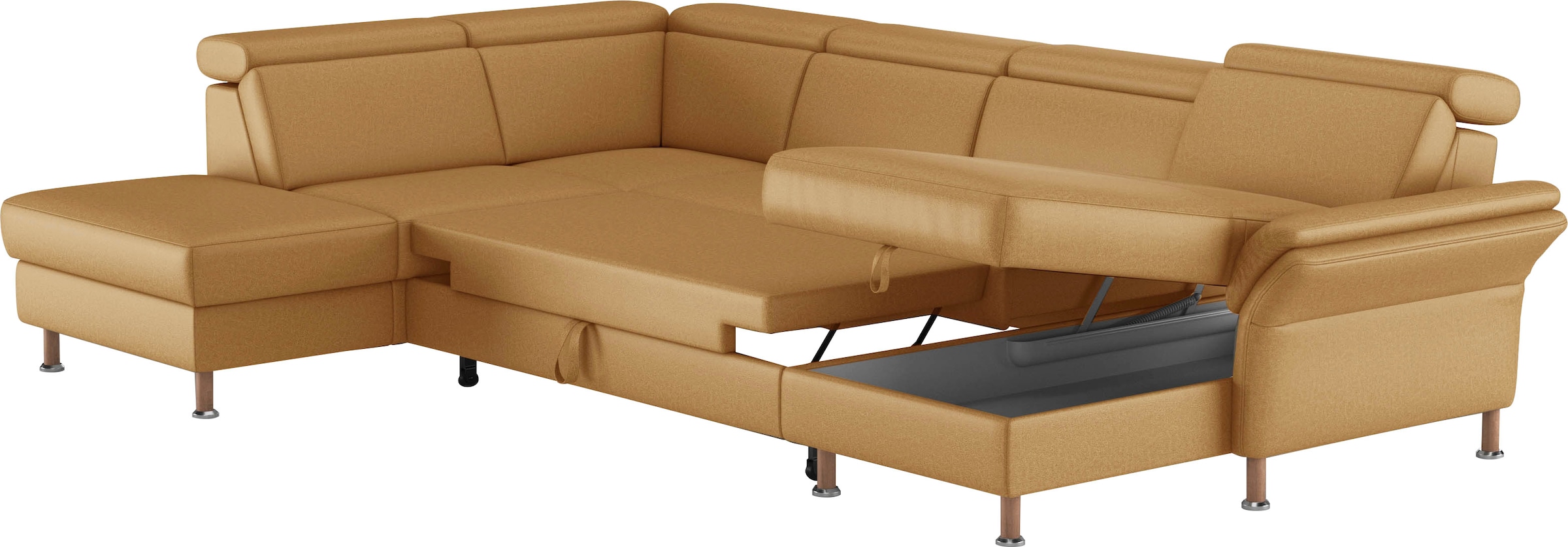 Home affaire Wohnlandschaft »Calypso U-Form«, wahlweise mit motorischer Relaxfunktion