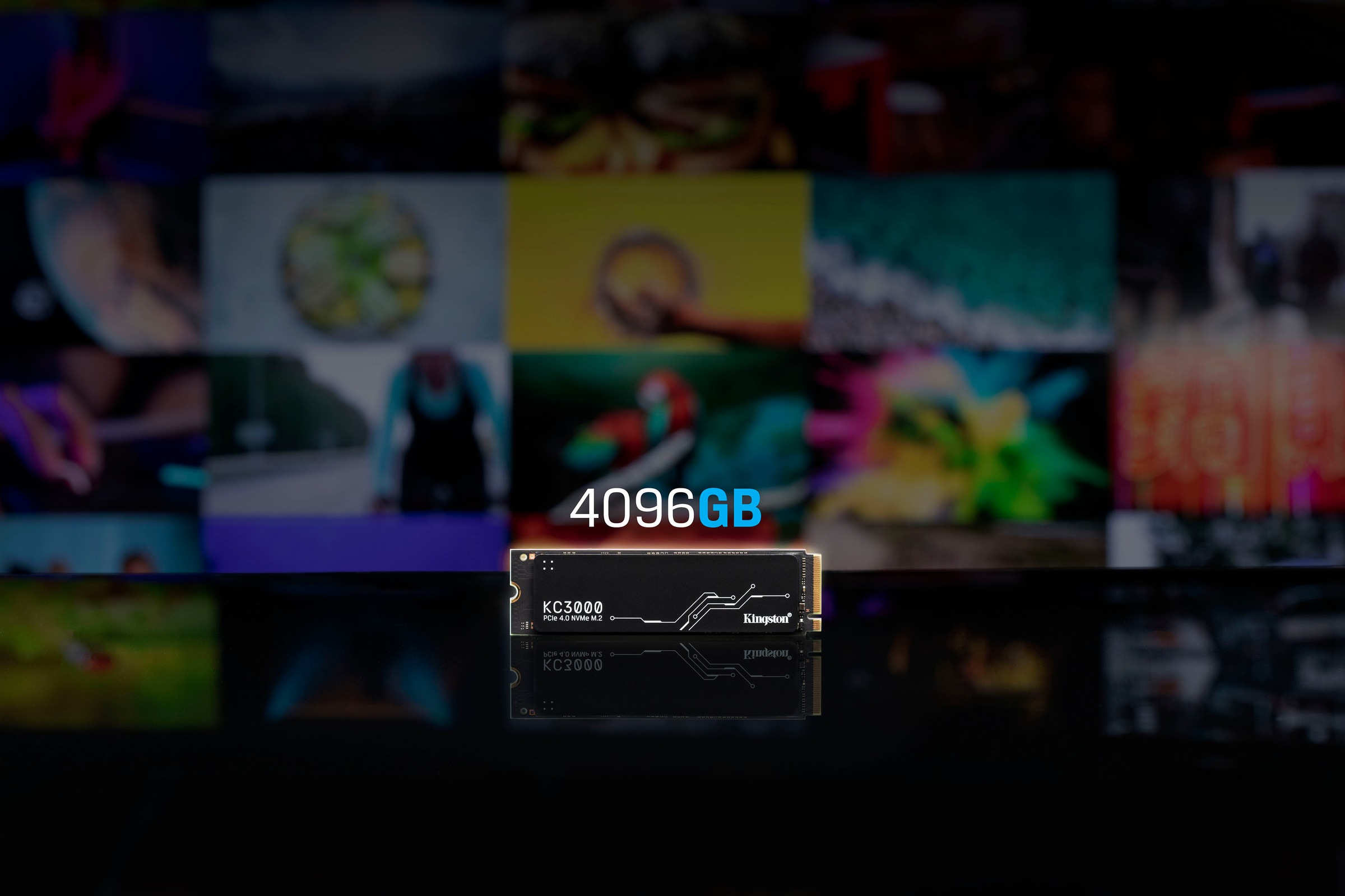 Kingston interne SSD »KC3000 4096GB« 4096 GB Anschluss M.2 (2880)