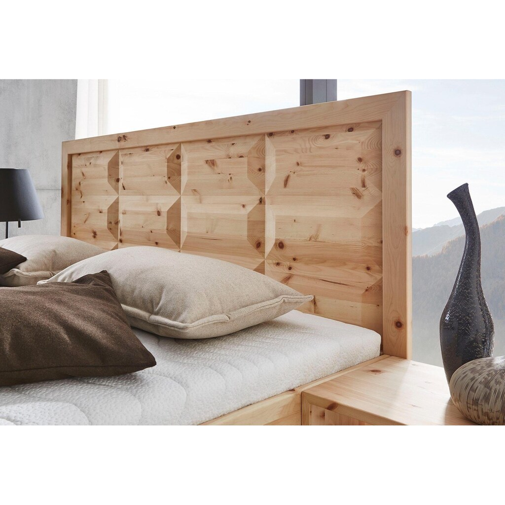 ADA premium Massivholzbett »Tyrol«, inkl. Nachtkonsole, wahlweise mit Lattenrost und Matratze