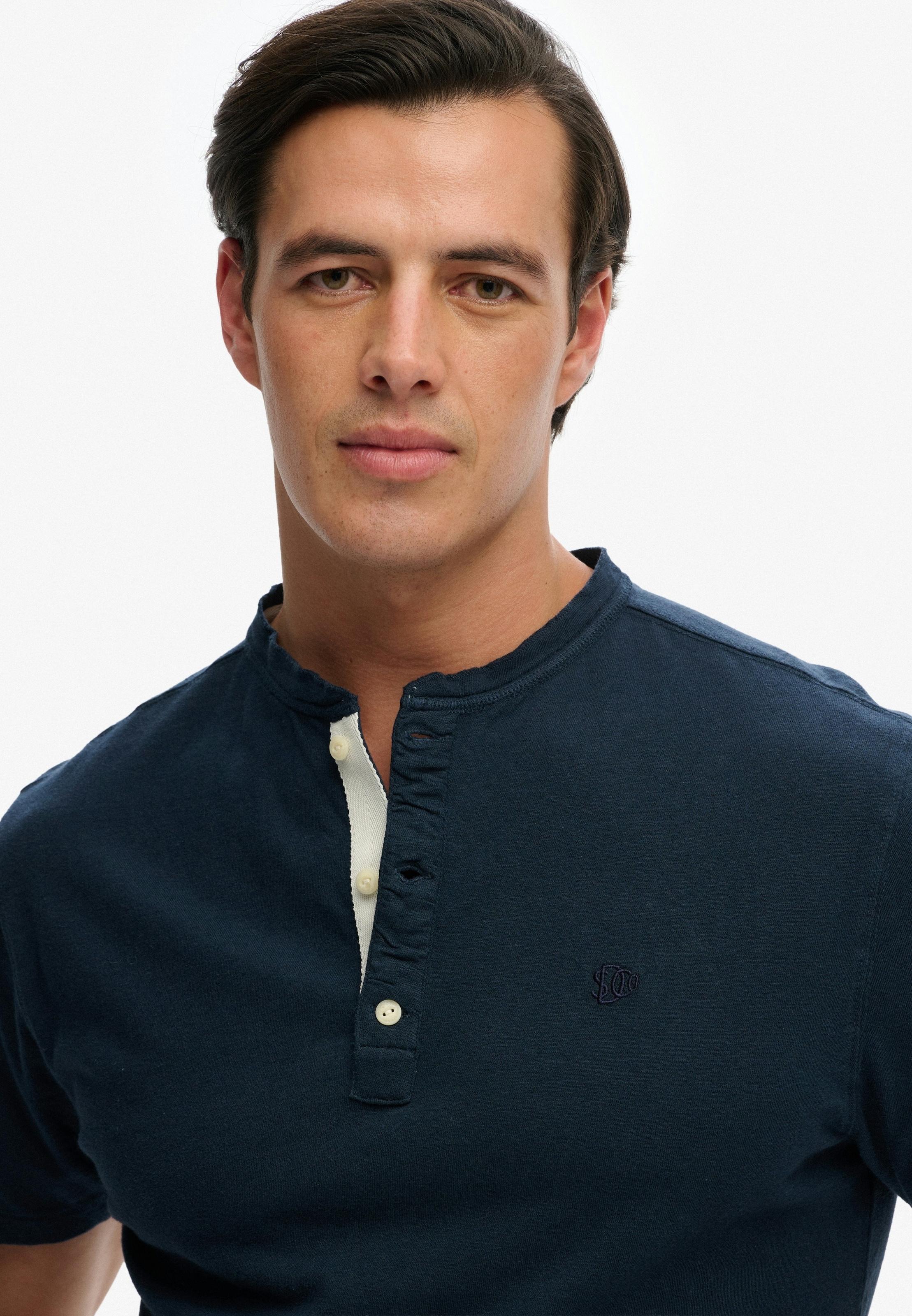 Superdry T-Shirt »CLASSIC COTTON LIN SS GRANDAD«